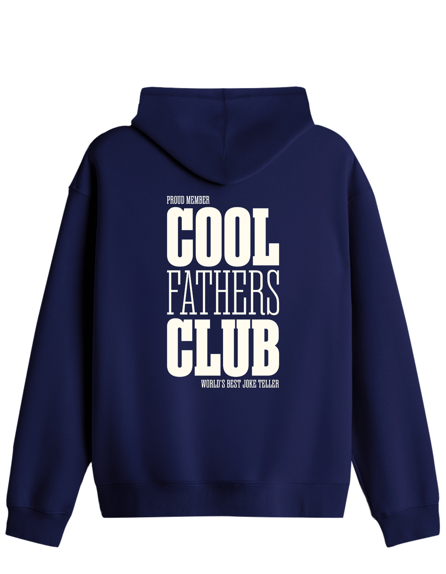 Cool Fathers Club Baskılı Unisex Kapüşonlu Yaka Hoodie