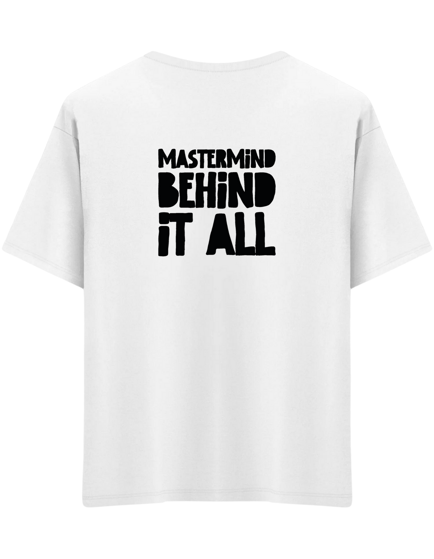 Mastermind Baskılı Bisiklet Yaka Oversize T-shirt