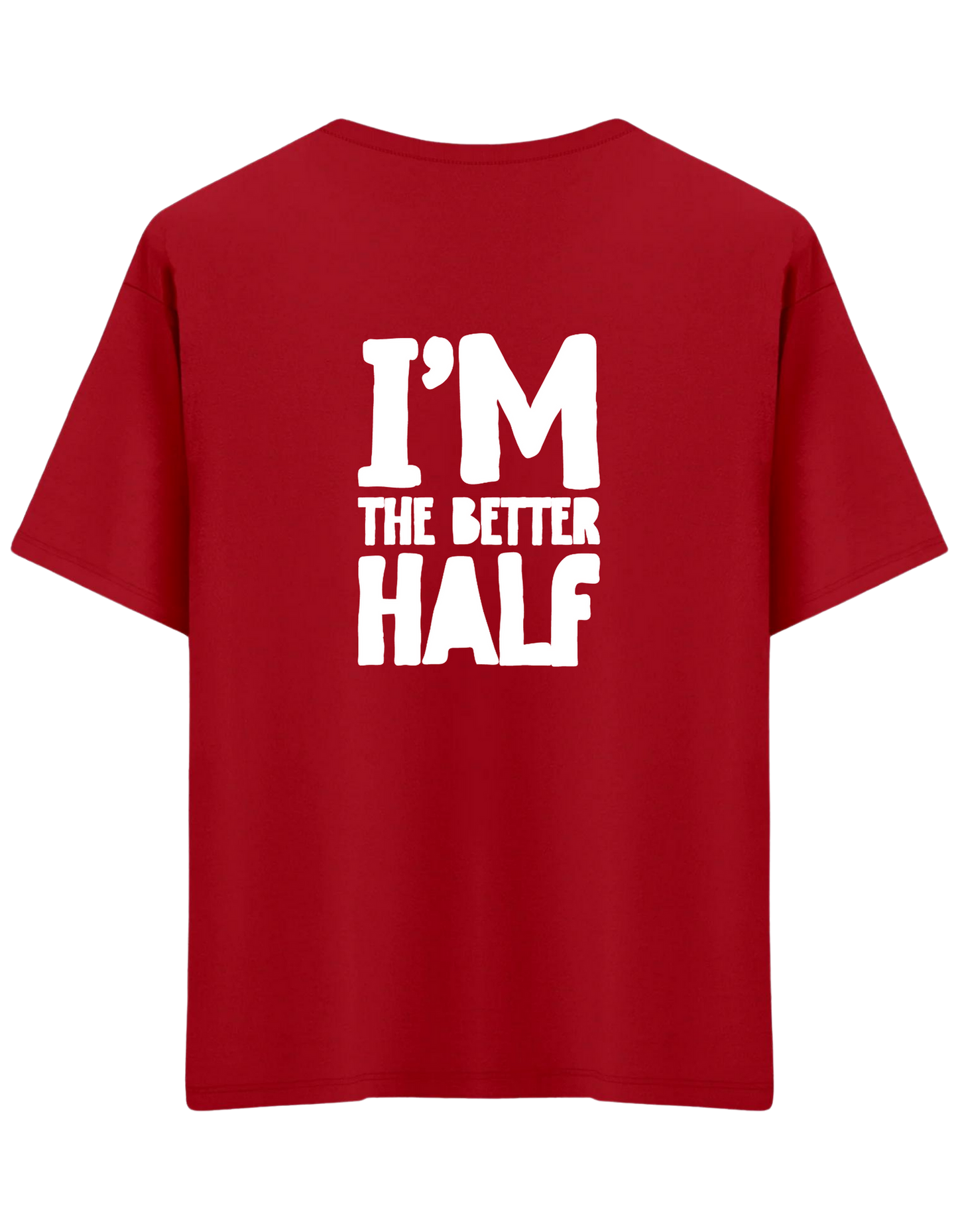 The Better Half Baskılı Bisiklet Yaka Oversize T-shirt