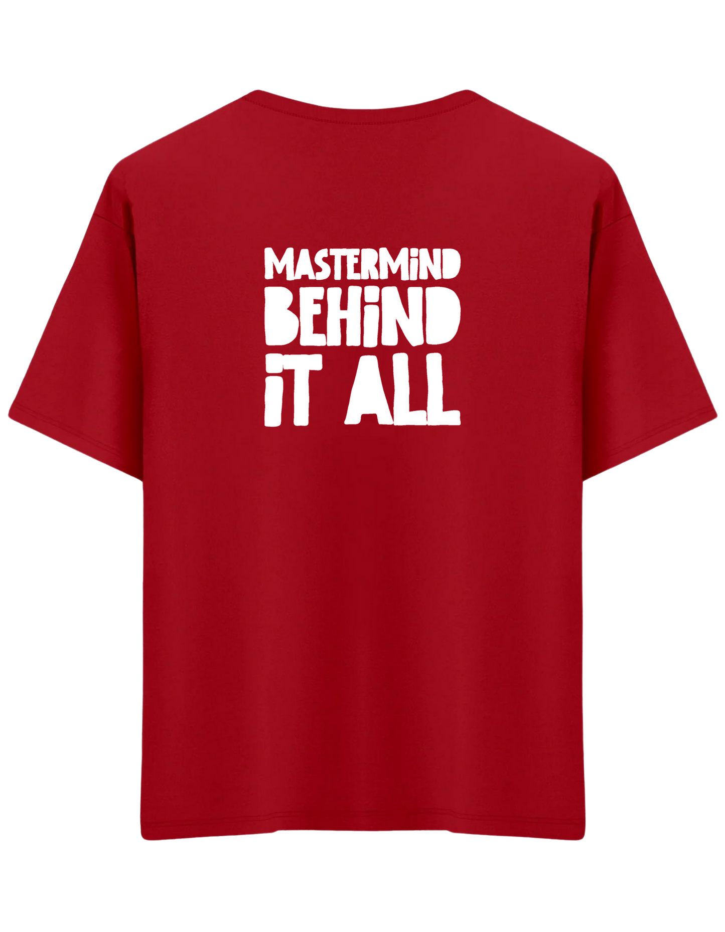 Mastermind Baskılı Bisiklet Yaka Oversize T-shirt