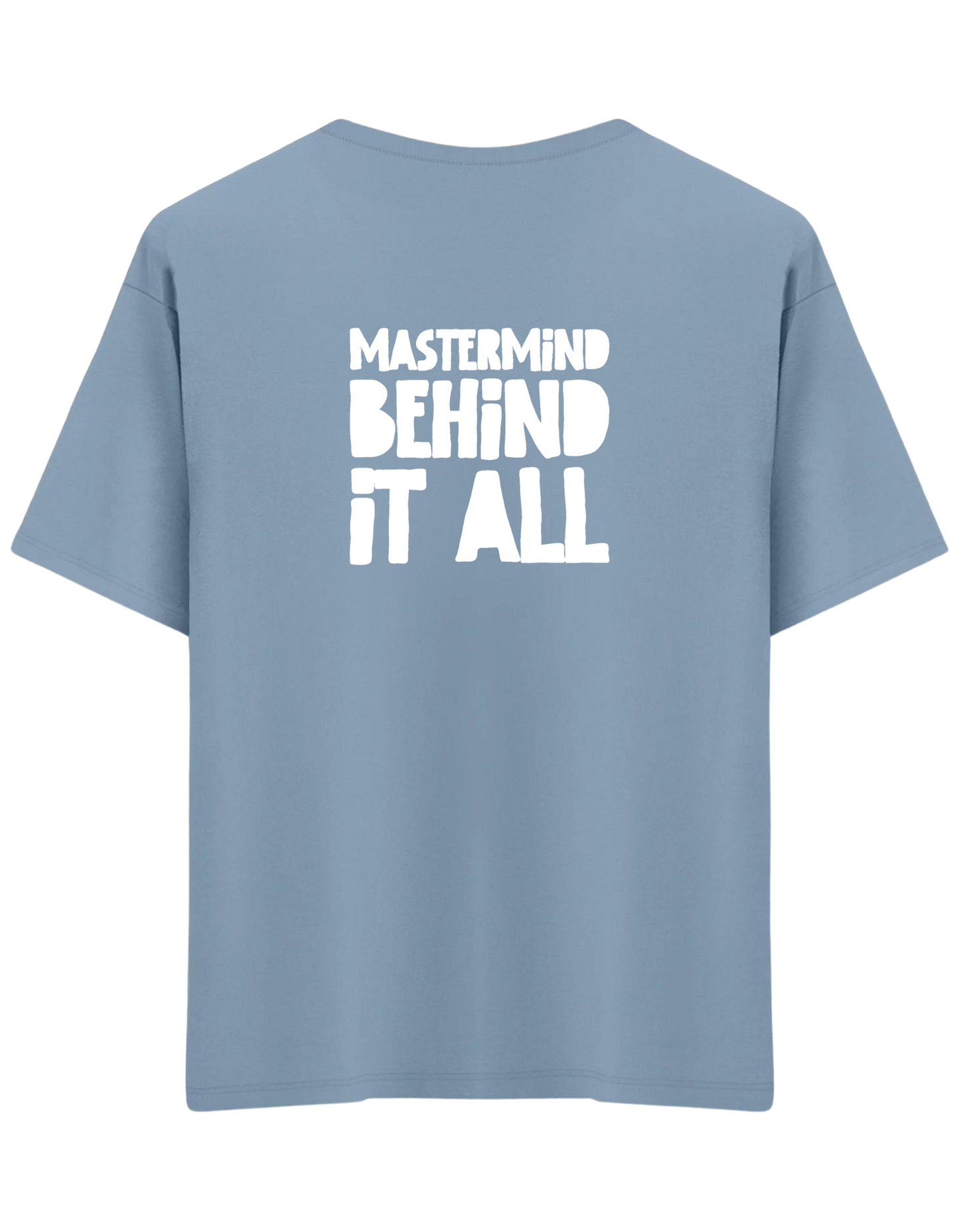 Mastermind Baskılı Bisiklet Yaka Oversize T-shirt