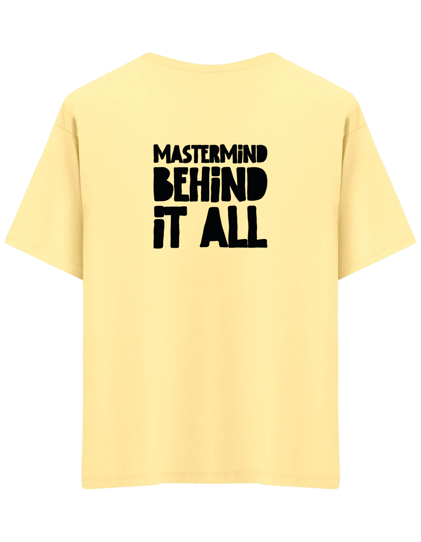 Mastermind Baskılı Bisiklet Yaka Oversize T-shirt