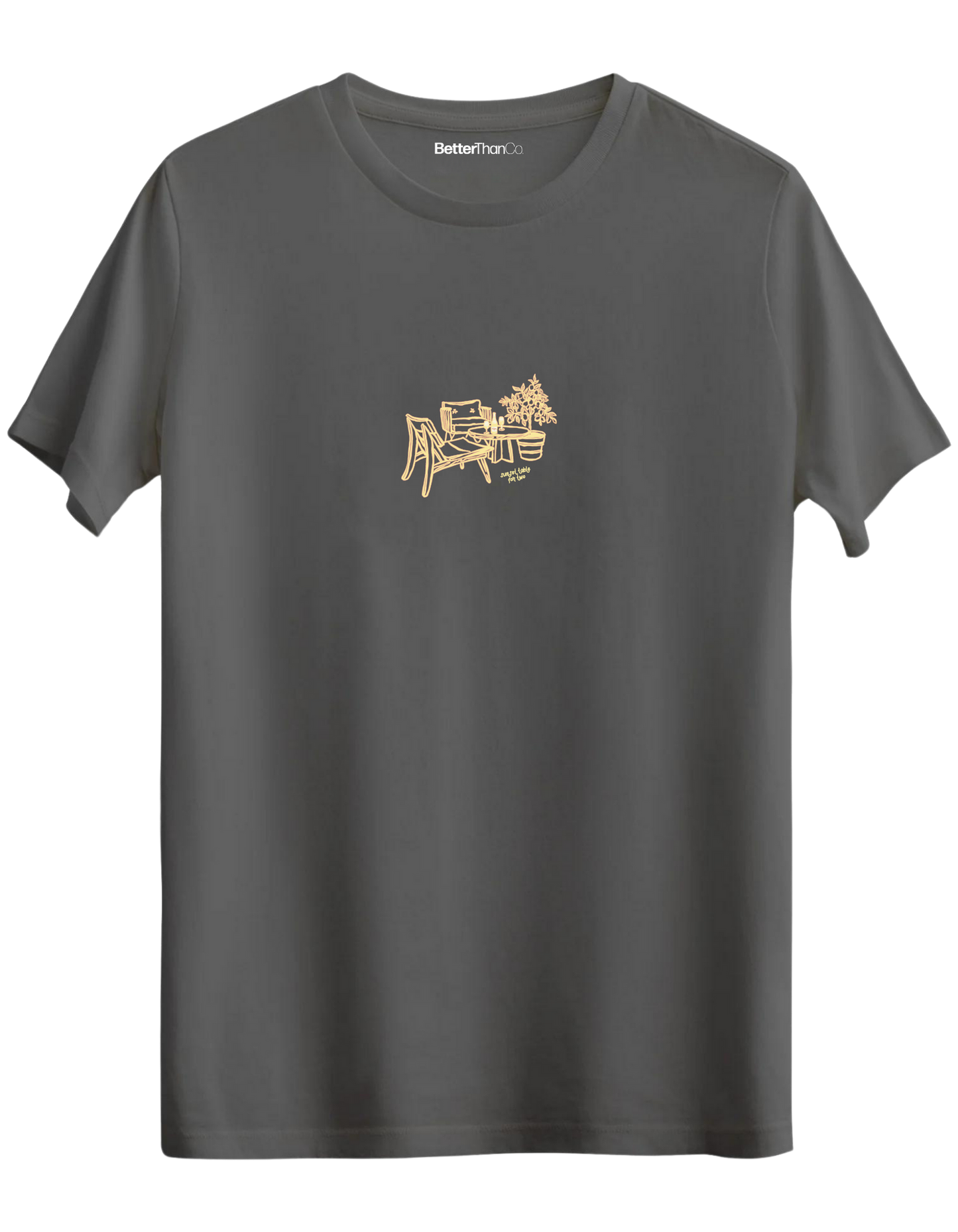 Summer Table Baskılı Bisiklet Yaka Regular T-shirt