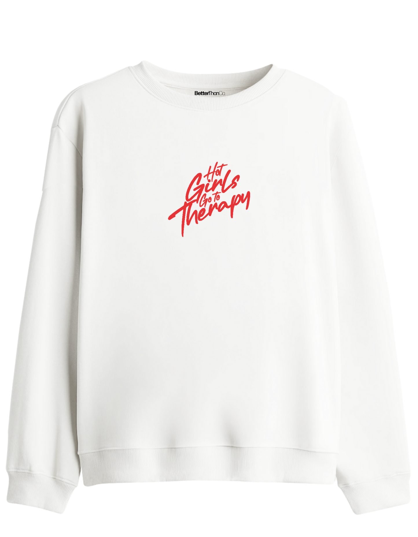 Therapy Baskılı Bisiklet Yaka Sweatshirt