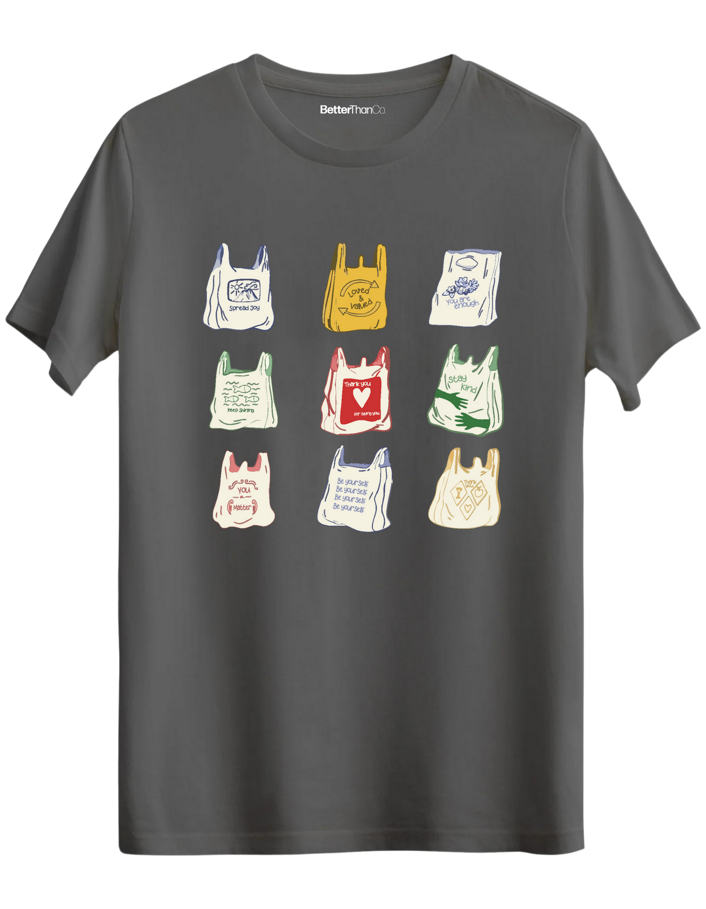 Bags Baskılı Bisiklet Yaka Regular T-shirt