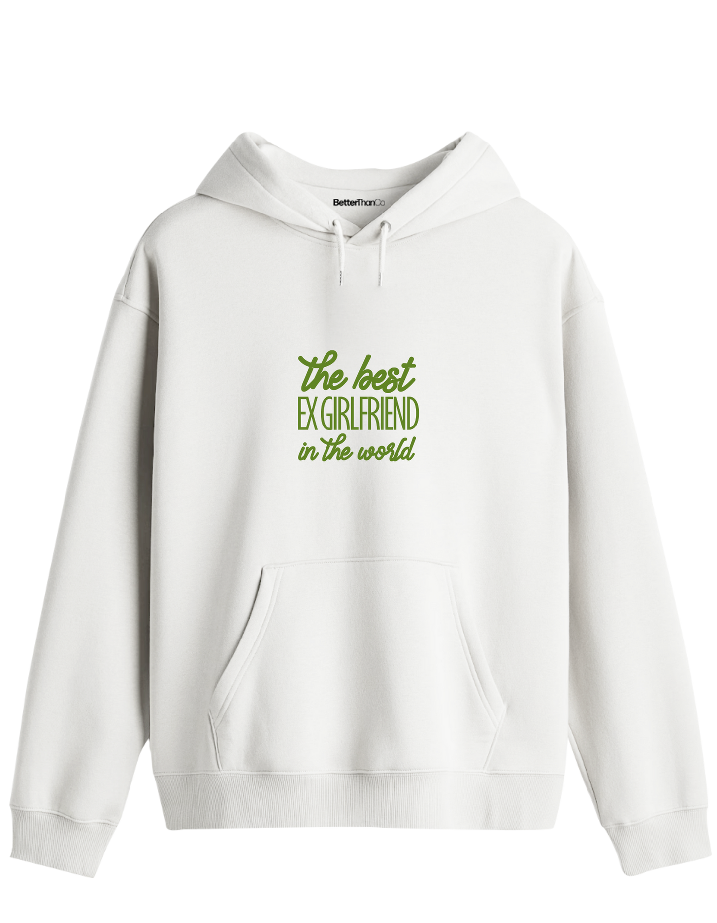 Ex Girlfriend Baskılı Unisex Kapüşonlu Yaka Hoodie