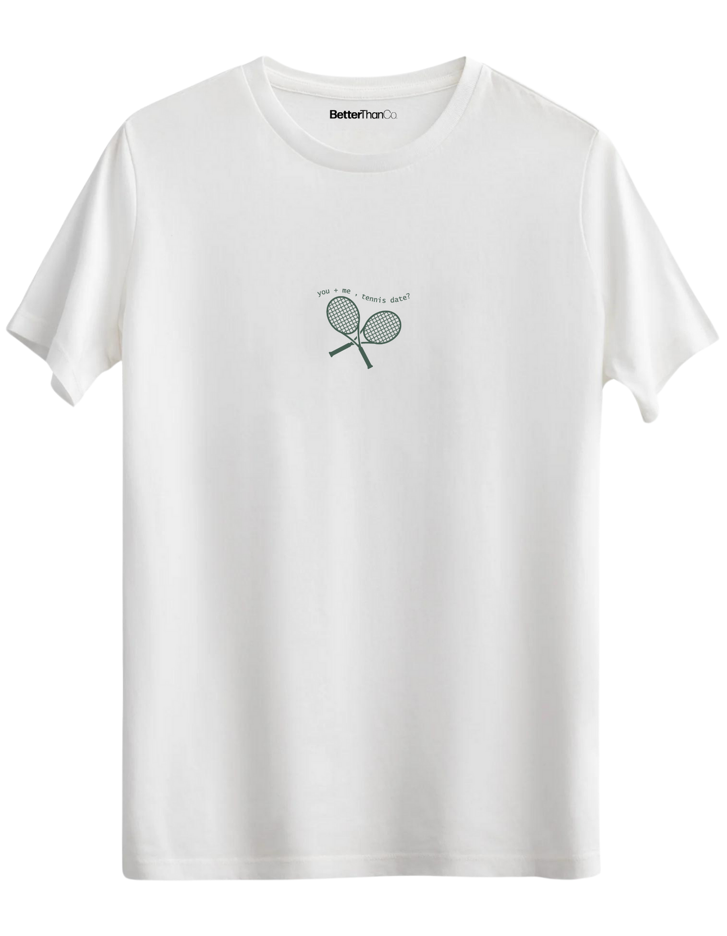 Tennis Date Baskılı Bisiklet Yaka Regular T-shirt