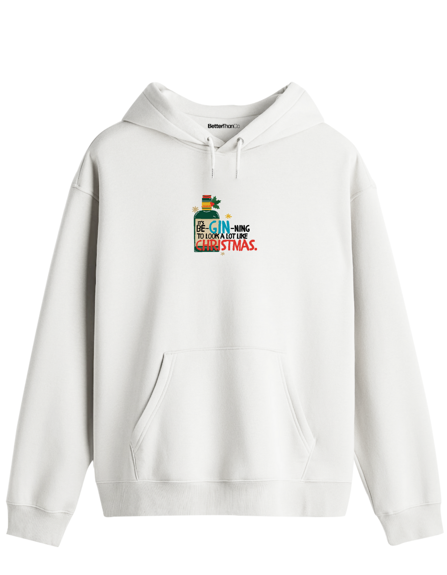 GIN-NING Baskılı Unisex Kapüşonlu Yaka Hoodie
