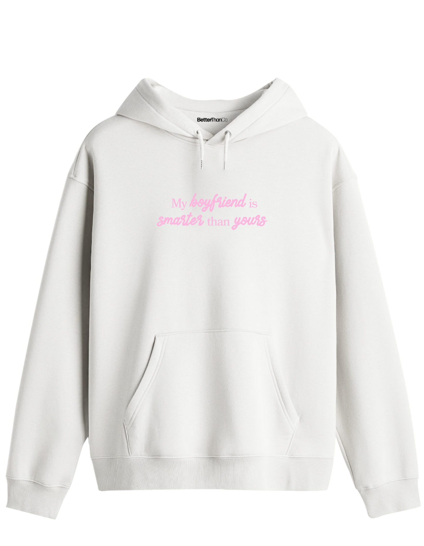 My Boyfriend Baskılı Unisex Kapüşonlu Yaka Hoodie