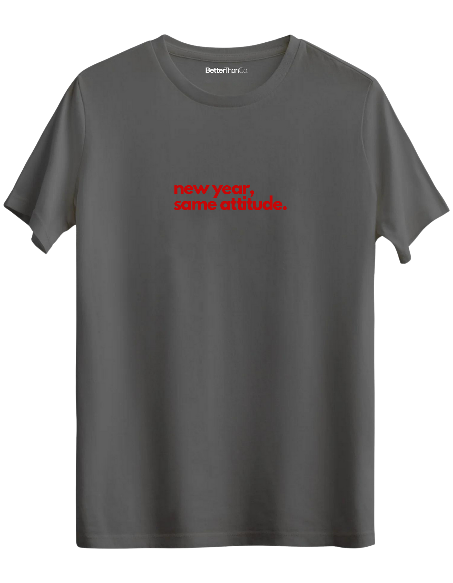 Happy New Year Baskılı Bisiklet Yaka Regular T-shirt