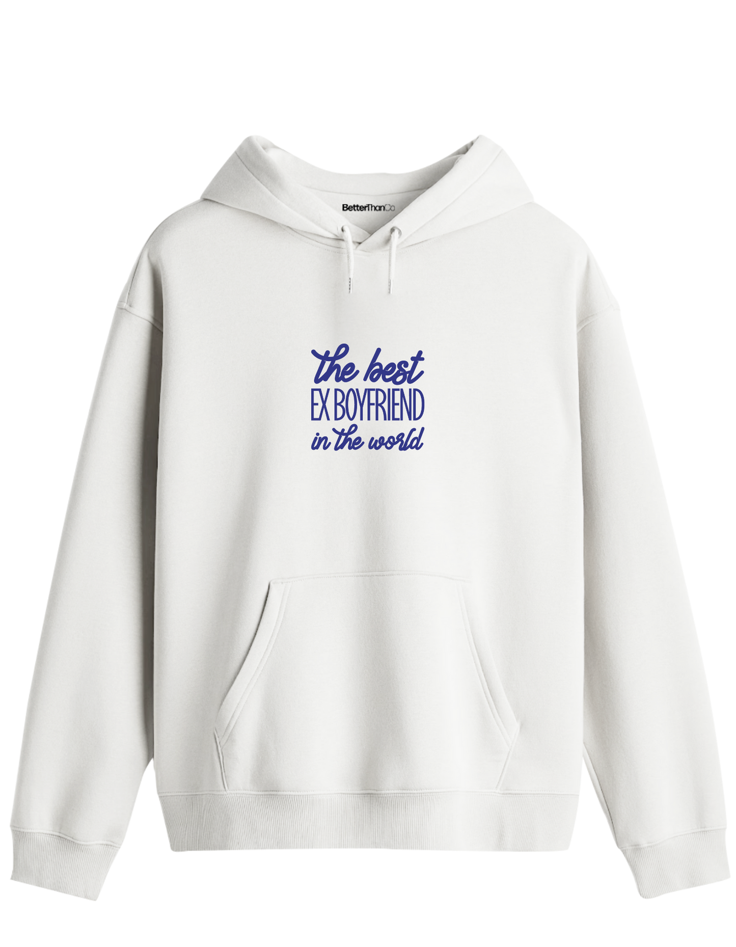 Ex Boyfriend Baskılı Unisex Kapüşonlu Yaka Hoodie