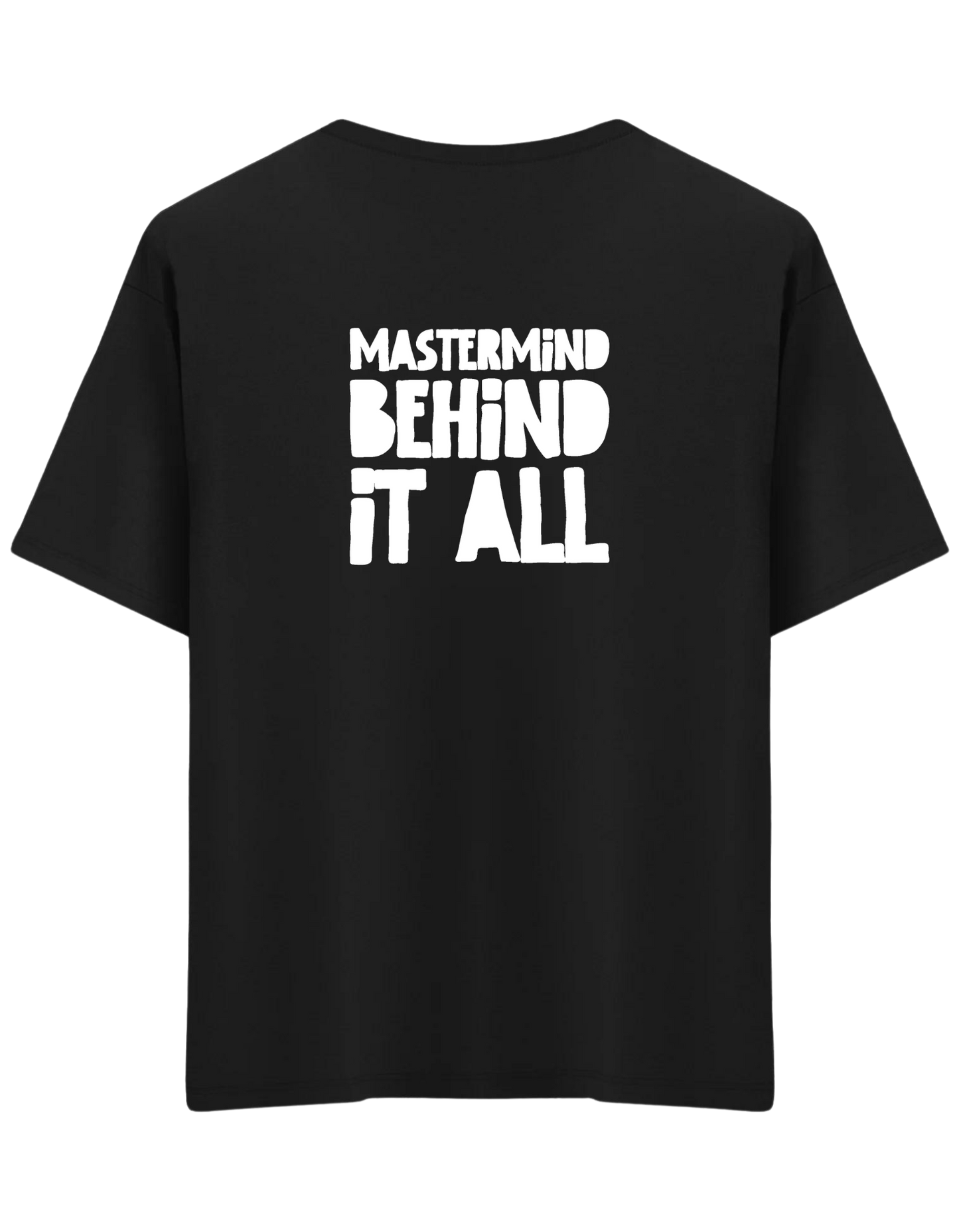 Mastermind Baskılı Bisiklet Yaka Oversize T-shirt