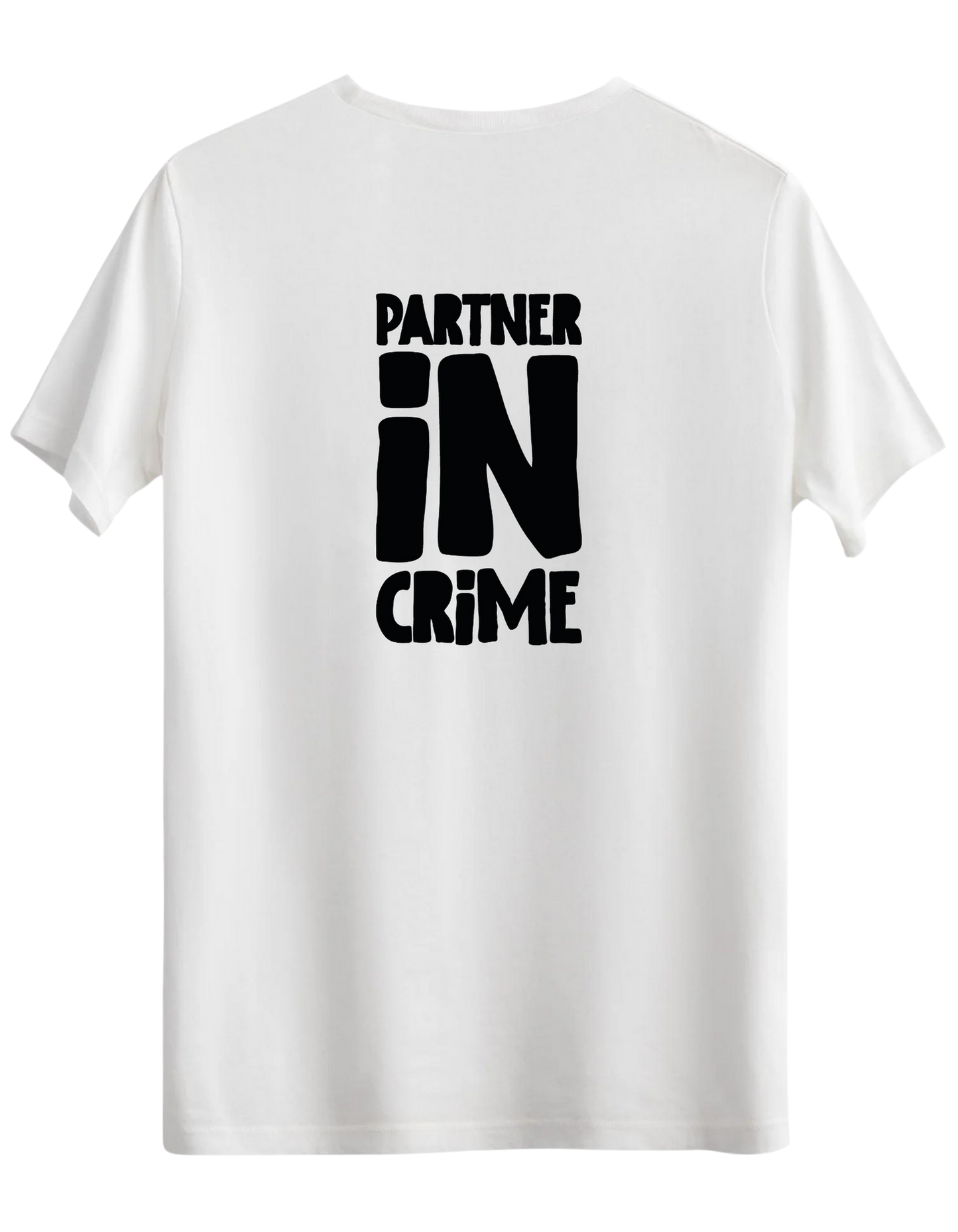 Partner in Crime Baskılı Bisiklet Yaka Regular T-shirt