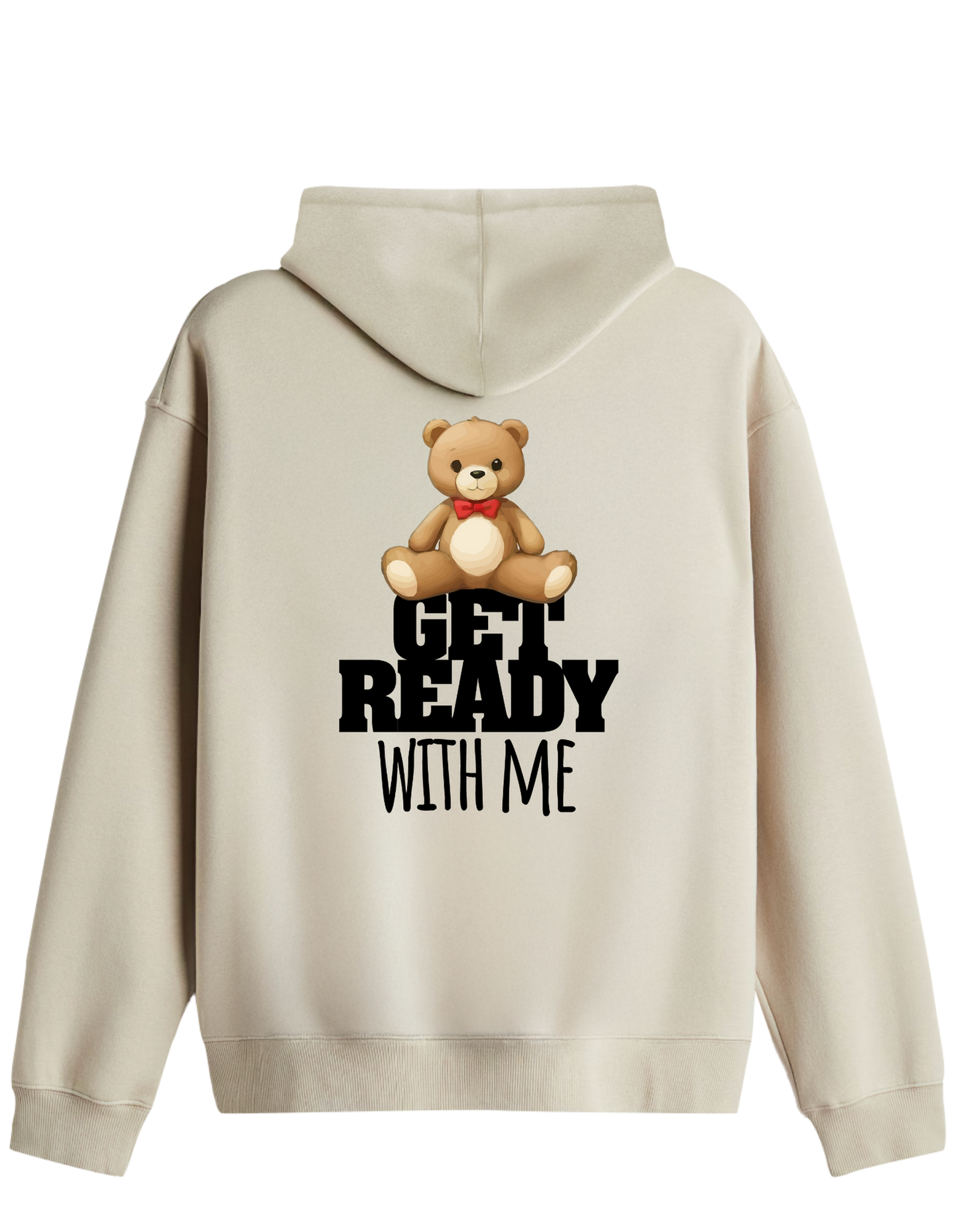 With Me Baskılı Unisex Kapüşonlu Yaka Hoodie