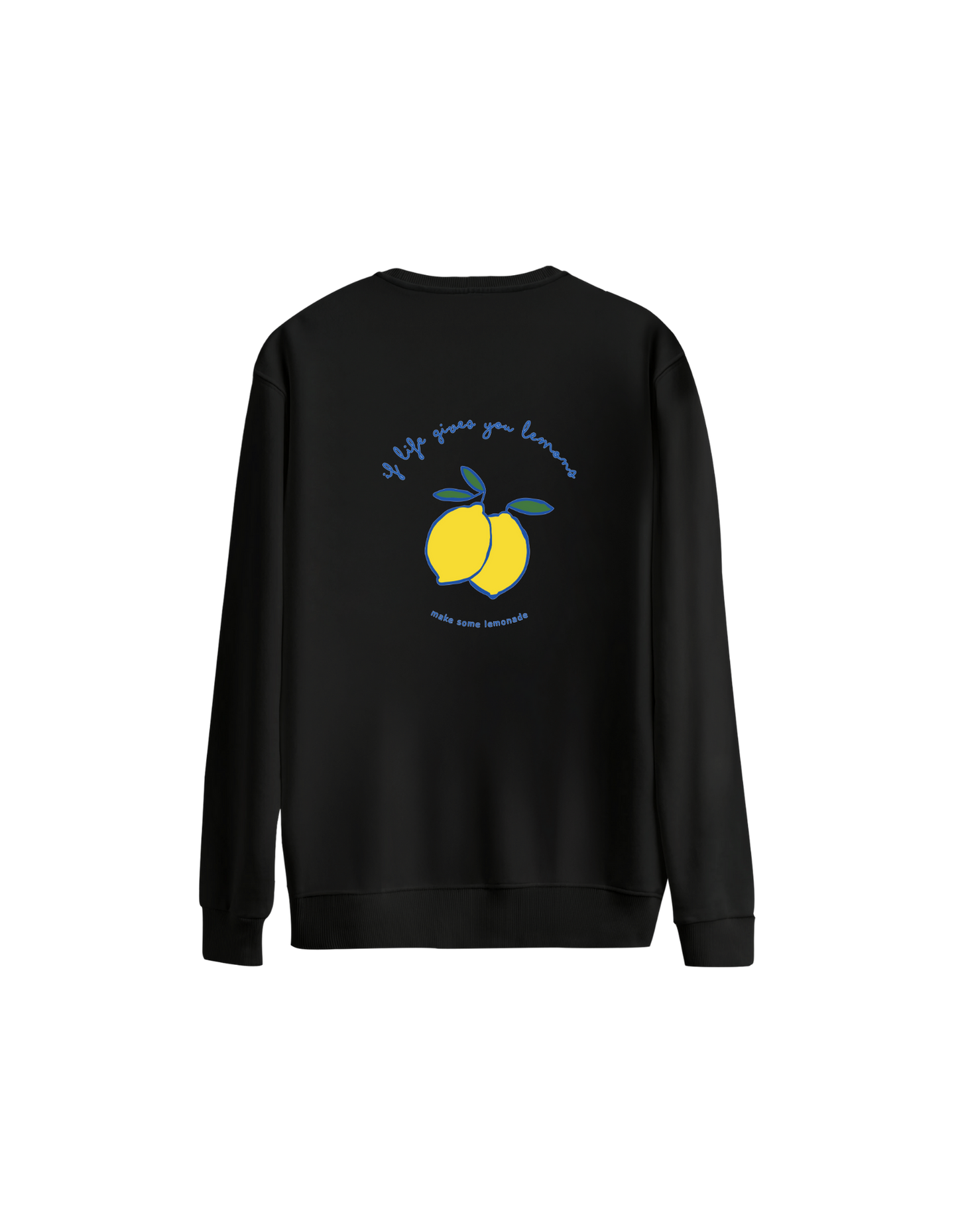 Lemonade Baskılı Oversize Bisiklet Yaka Çocuk Sweatshirt