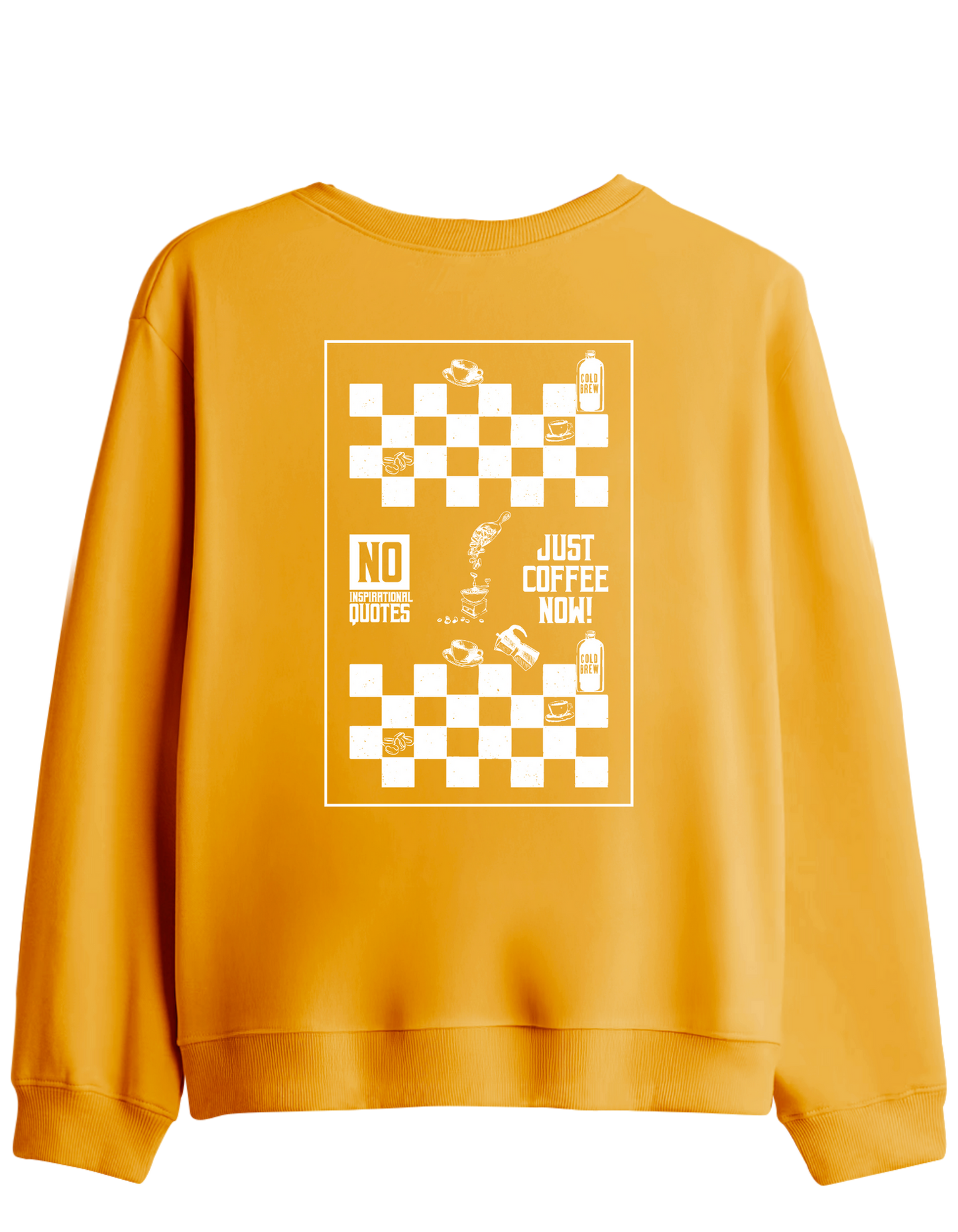 Just Coffee Baskılı Bisiklet Yaka Sweatshirt