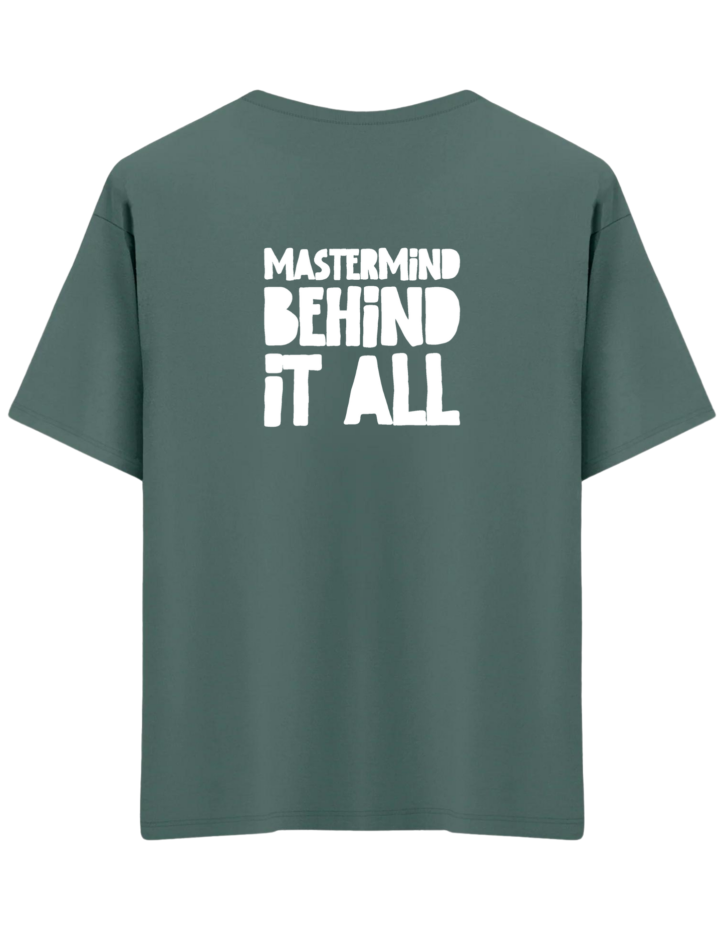 Mastermind Baskılı Bisiklet Yaka Oversize T-shirt