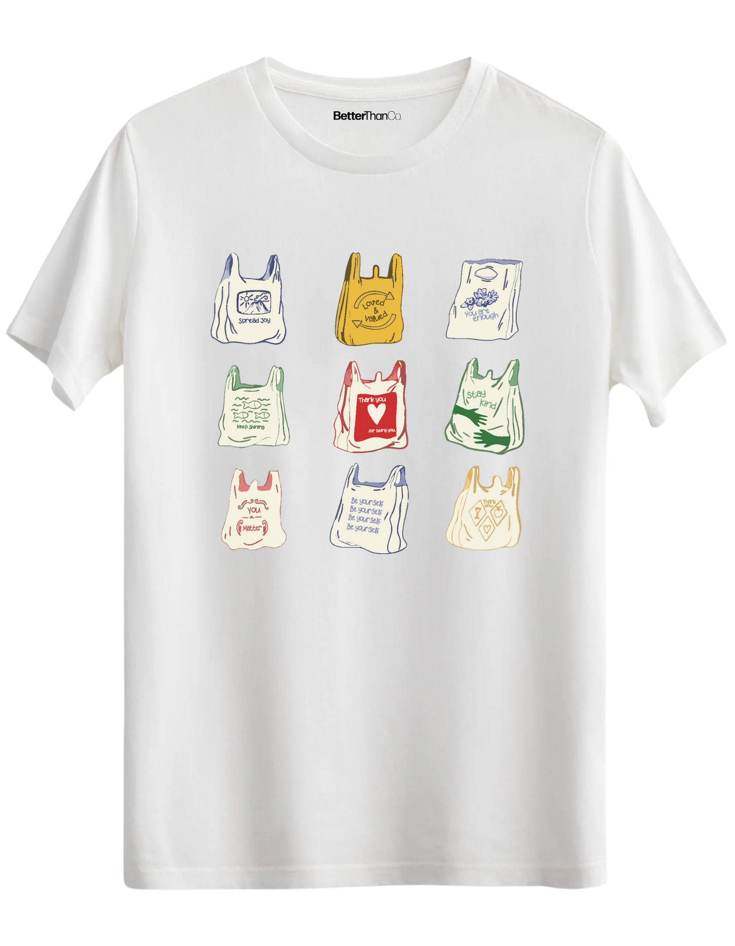 Bags Baskılı Bisiklet Yaka Regular T-shirt