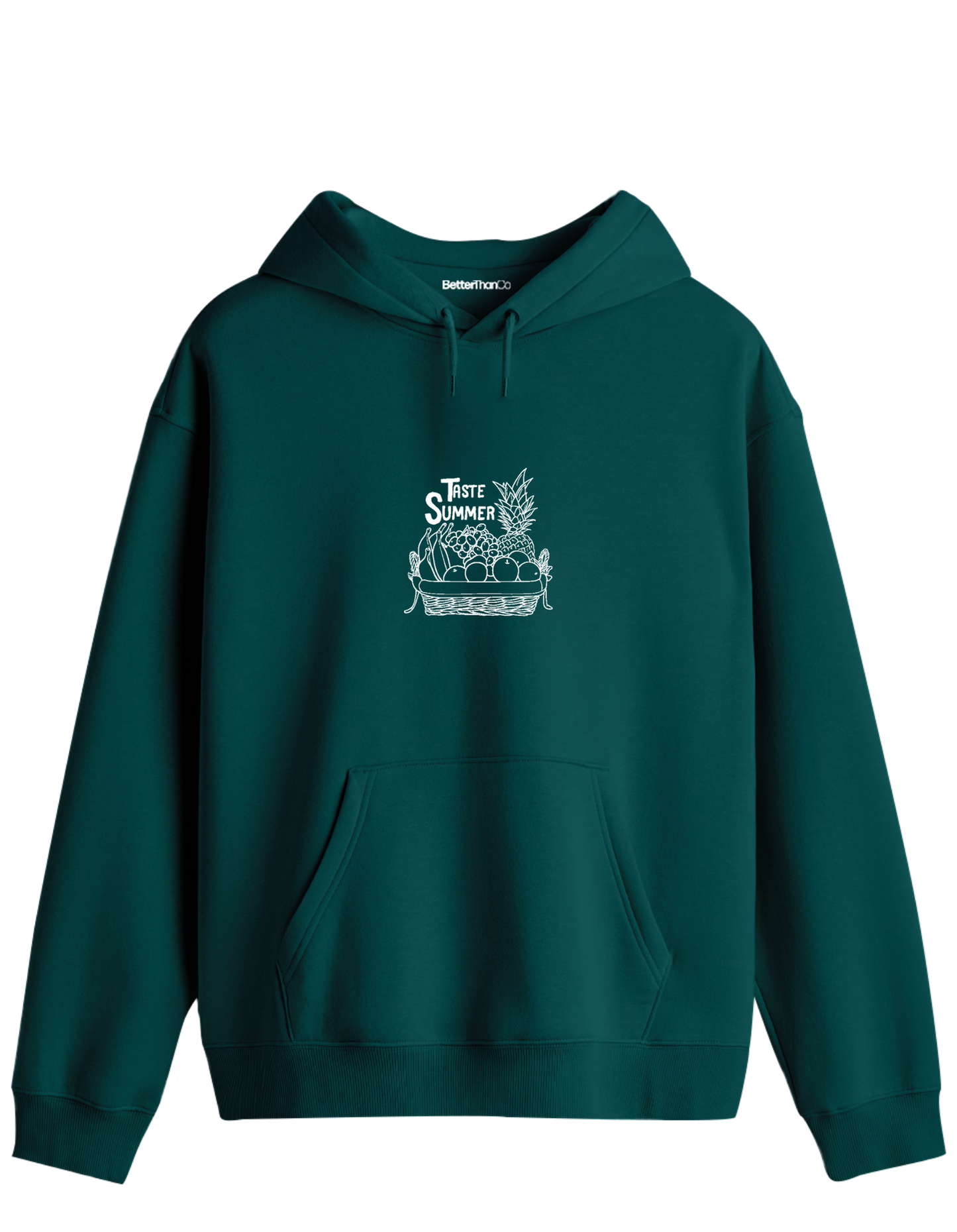 Taste Summer Baskılı Unisex Kapüşonlu Yaka Hoodie