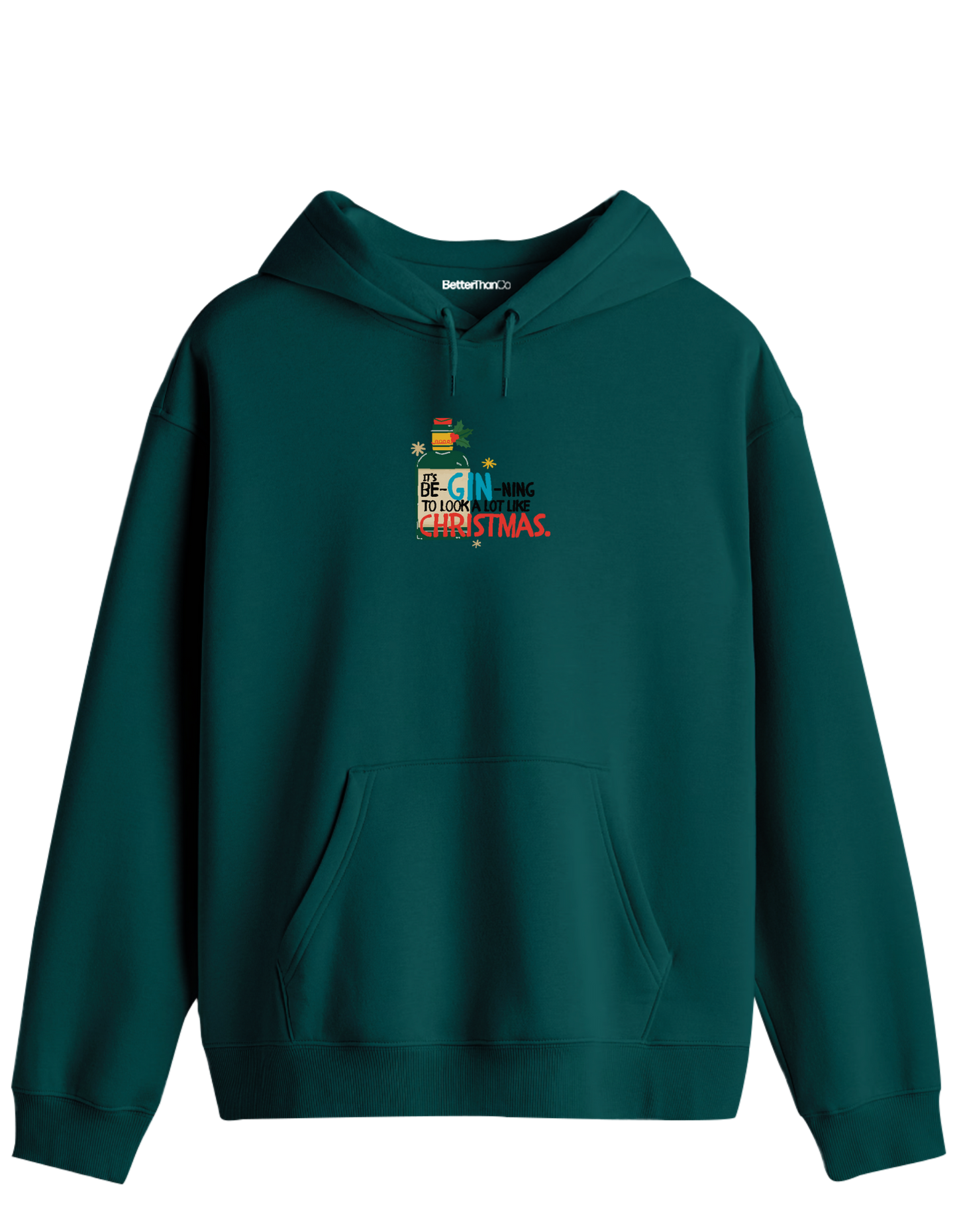 GIN-NING Baskılı Unisex Kapüşonlu Yaka Hoodie
