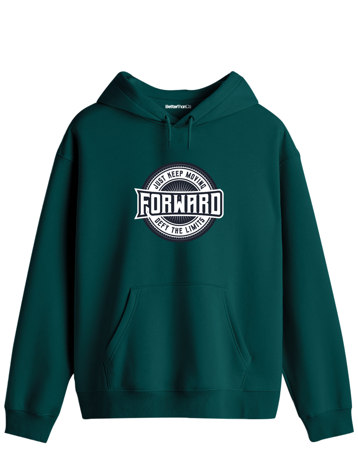 Forward Baskılı Unisex Kapüşonlu Yaka Hoodie