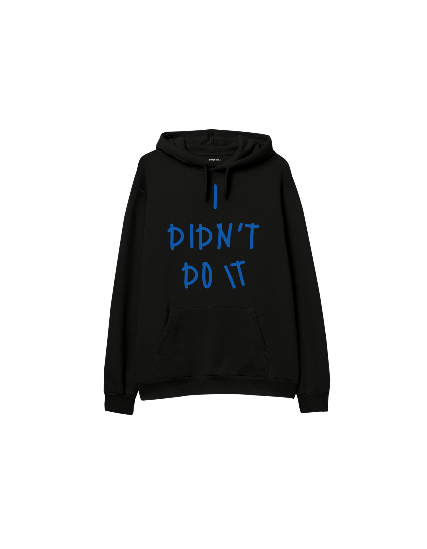 Didn't Do It Baskılı Oversize Kapüşonlu Çocuk Hoodie
