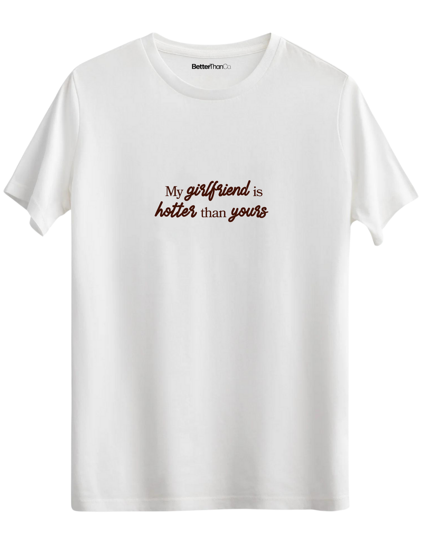 My Girlfriend Baskılı Bisiklet Yaka Regular T-shirt