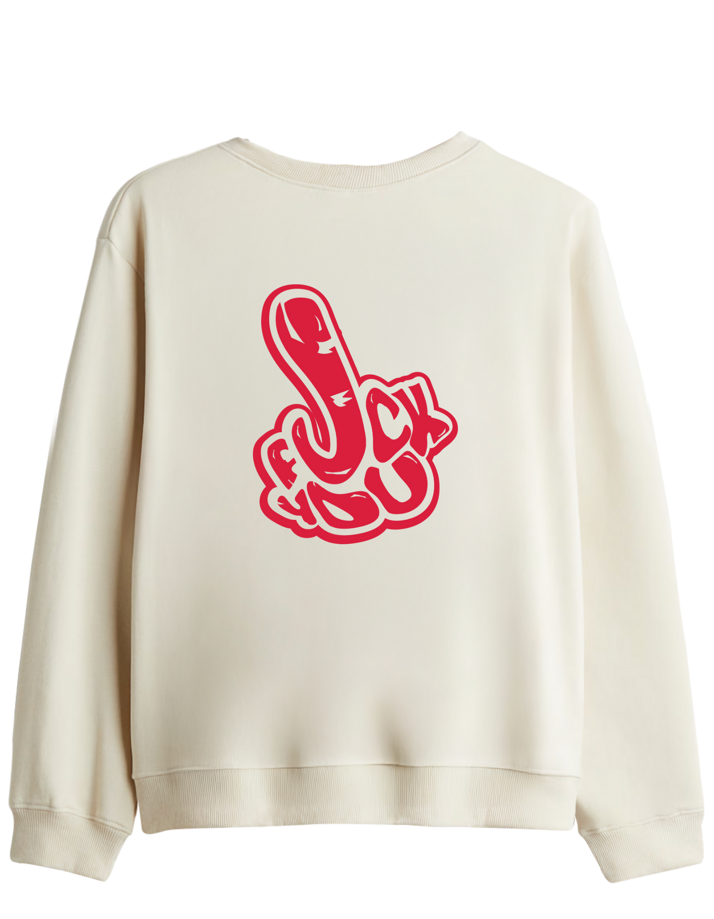 You Know Baskılı Bisiklet Yaka Sweatshirt