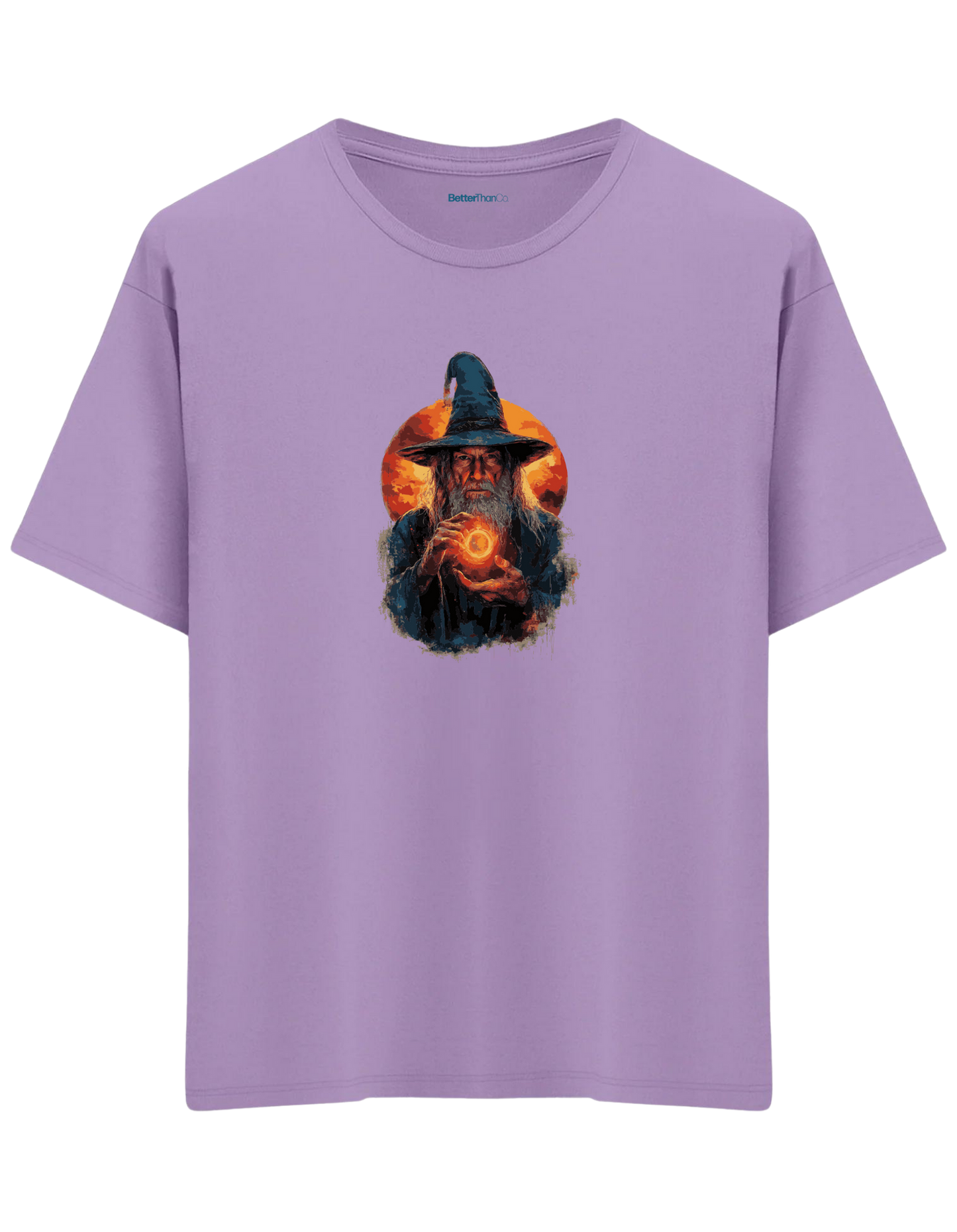 The Power Of The Ring Baskılı Bisiklet Yaka Oversize T-shirt