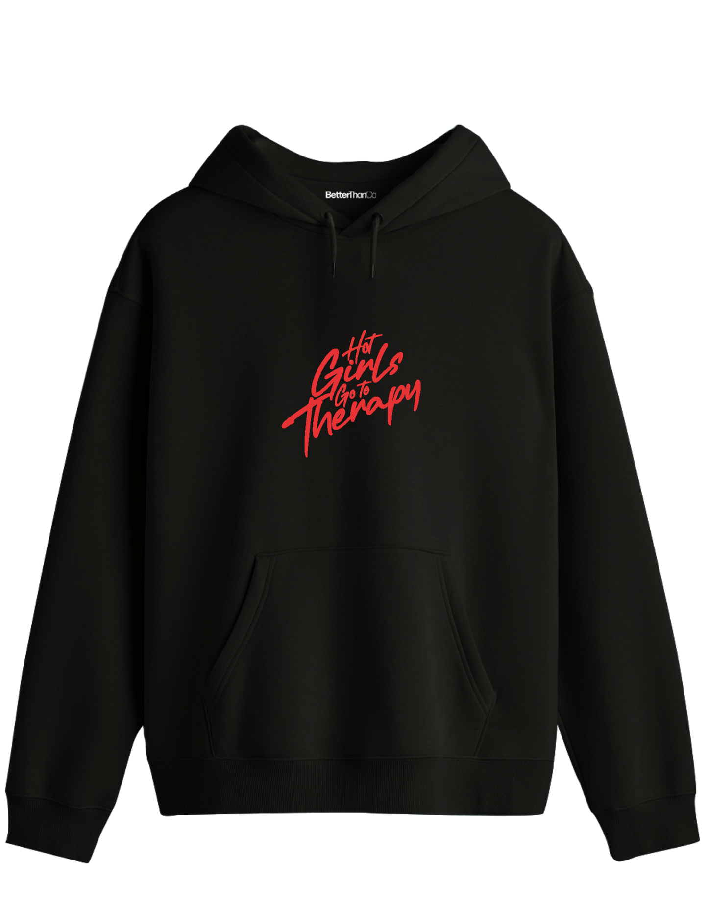 Therapy Baskılı Unisex Kapüşonlu Yaka Hoodie