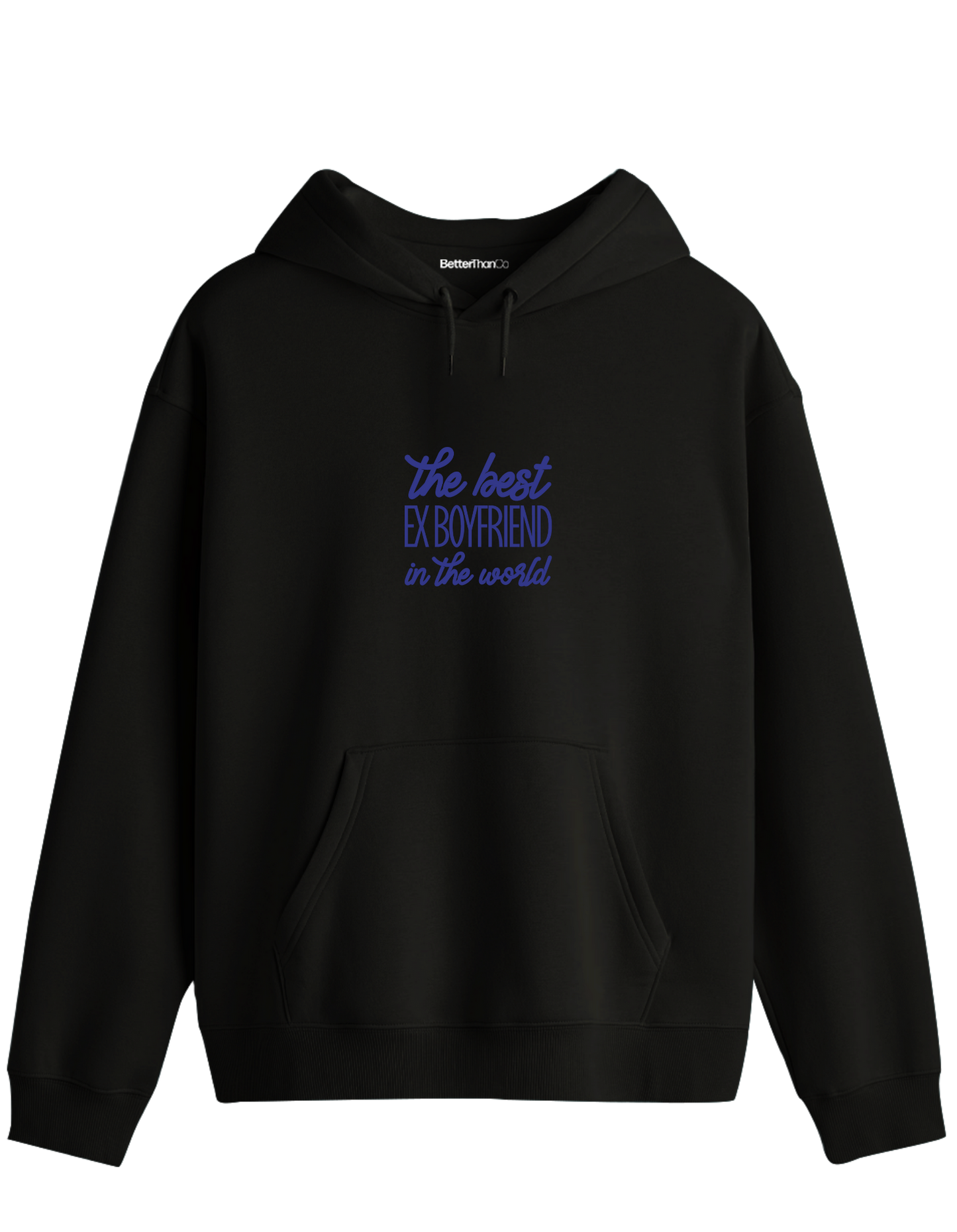 Ex Boyfriend Baskılı Unisex Kapüşonlu Yaka Hoodie