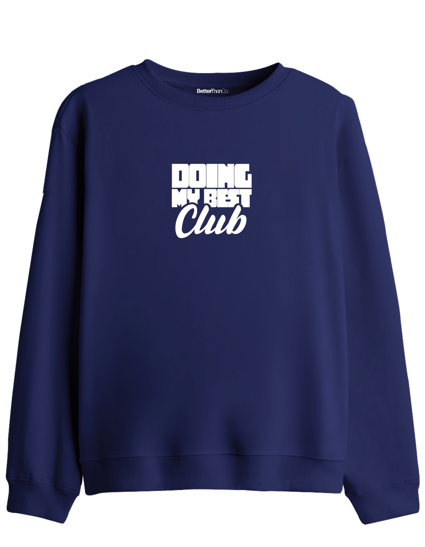 Best Club Baskılı Bisiklet Yaka Sweatshirt