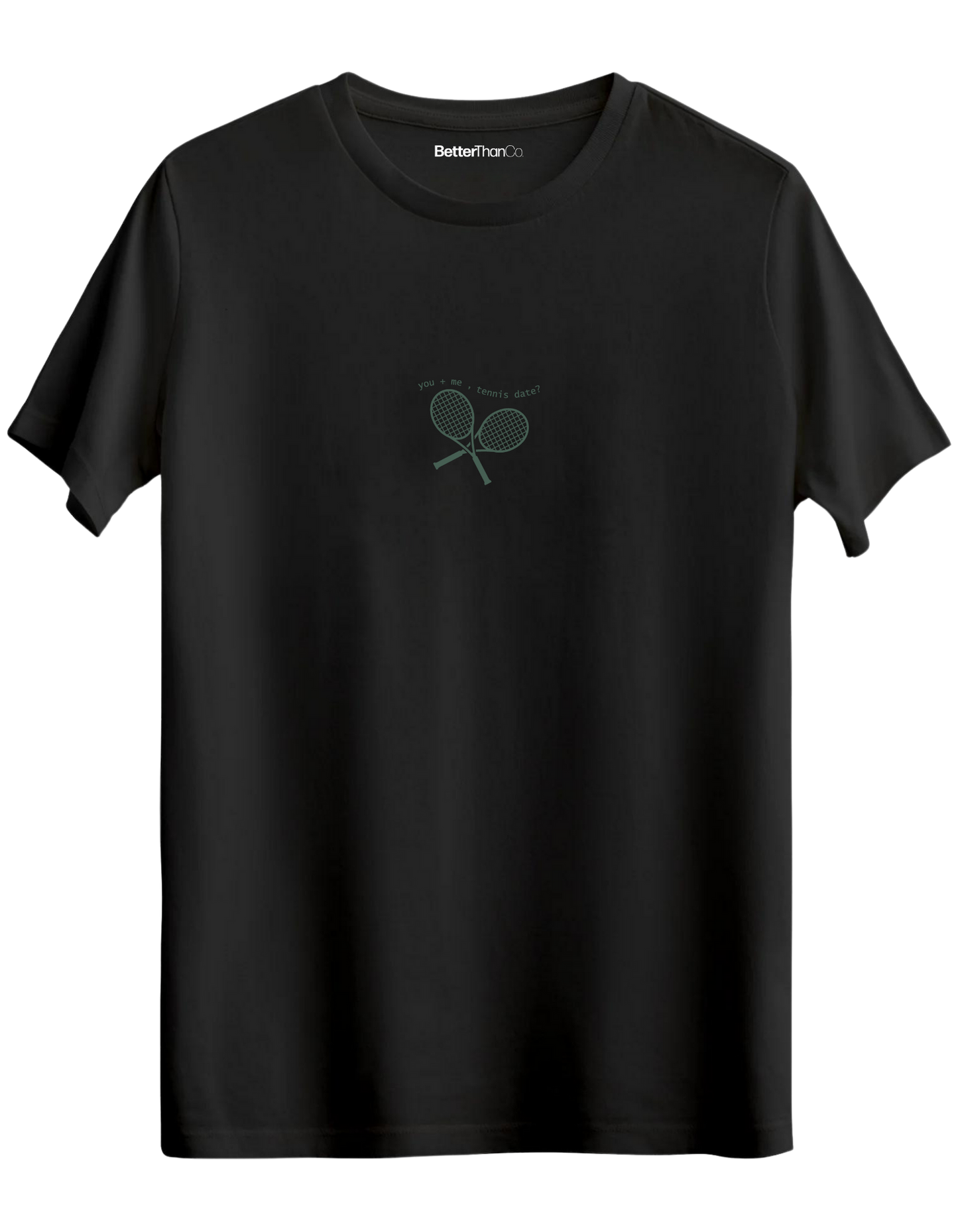 Tennis Date Baskılı Bisiklet Yaka Regular T-shirt