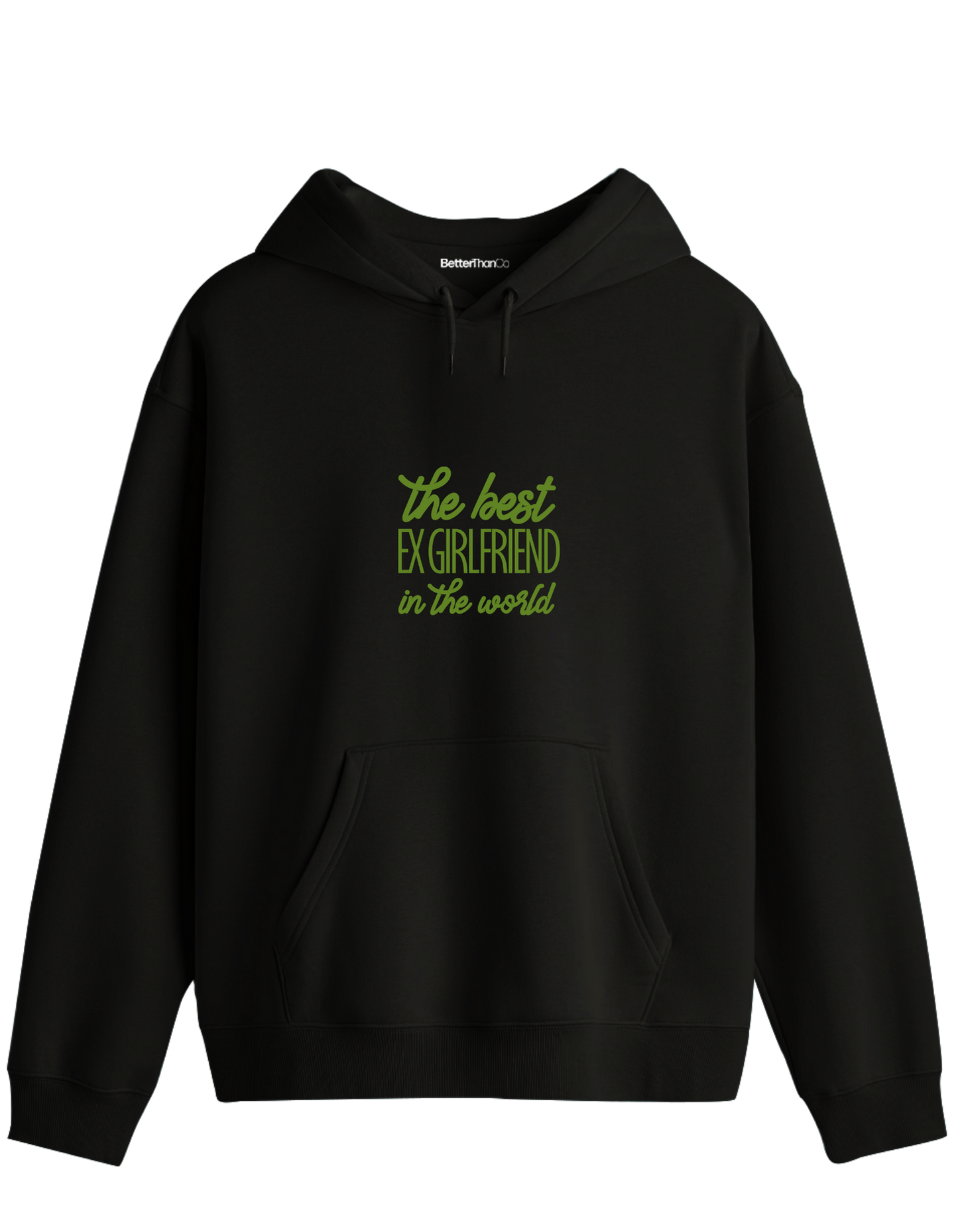 Ex Girlfriend Baskılı Unisex Kapüşonlu Yaka Hoodie