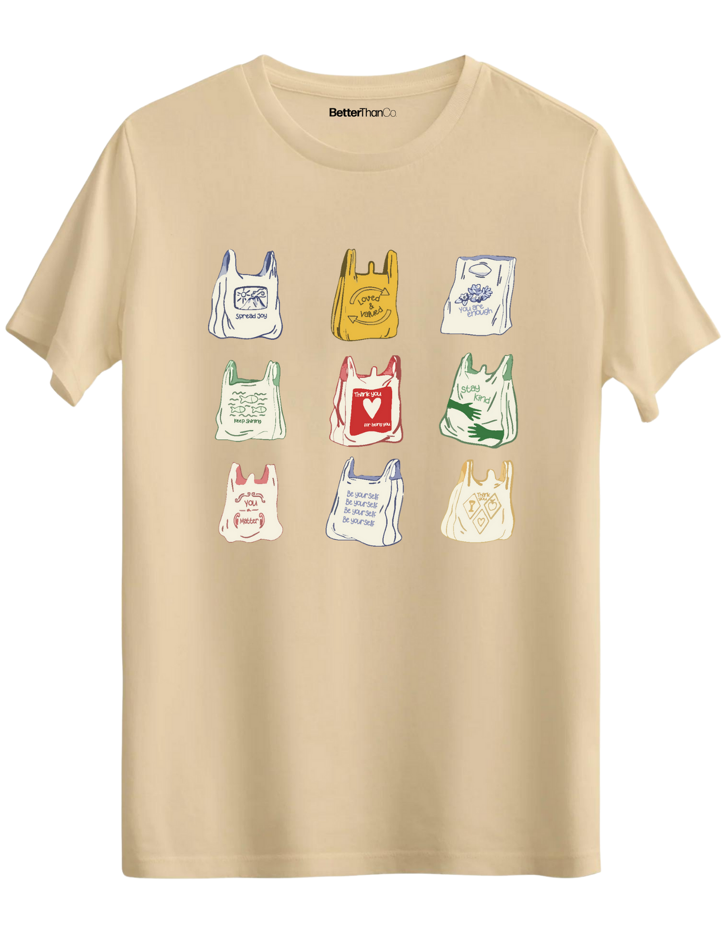 Bags Baskılı Bisiklet Yaka Regular T-shirt