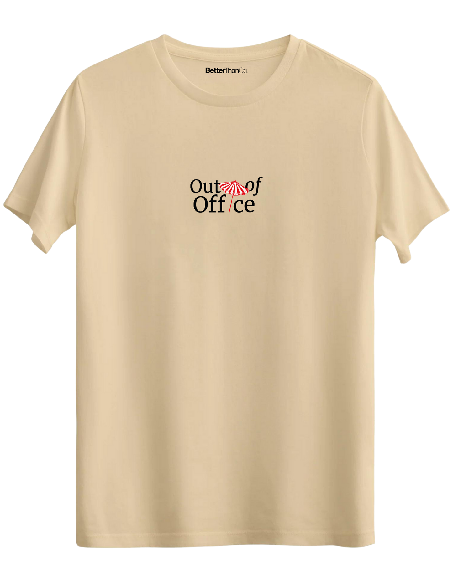 Out Of Office Baskılı Bisiklet Yaka Regular T-shirt