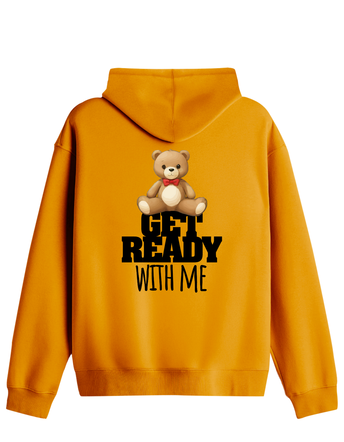 With Me Baskılı Unisex Kapüşonlu Yaka Hoodie