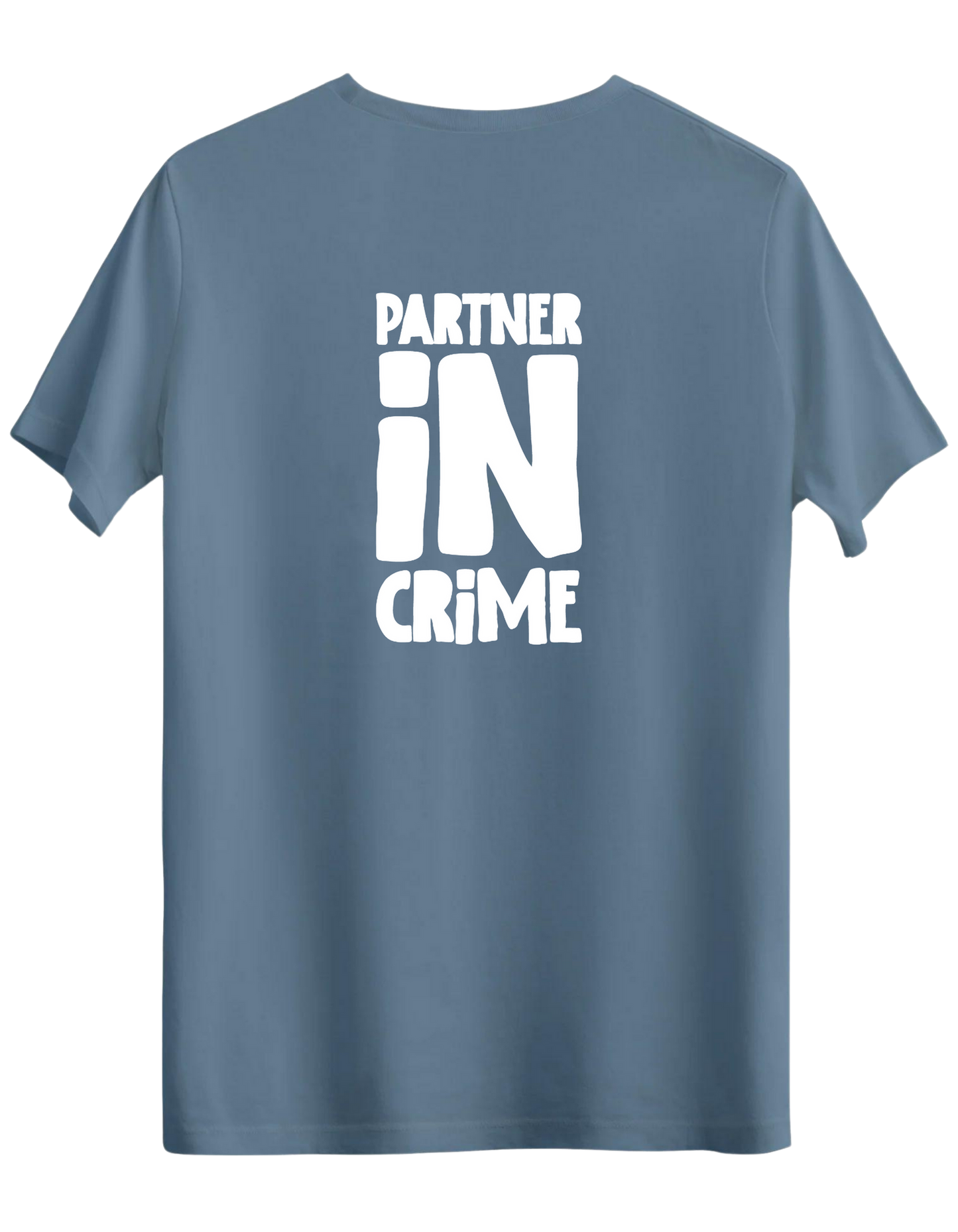 Partner in Crime Baskılı Bisiklet Yaka Regular T-shirt