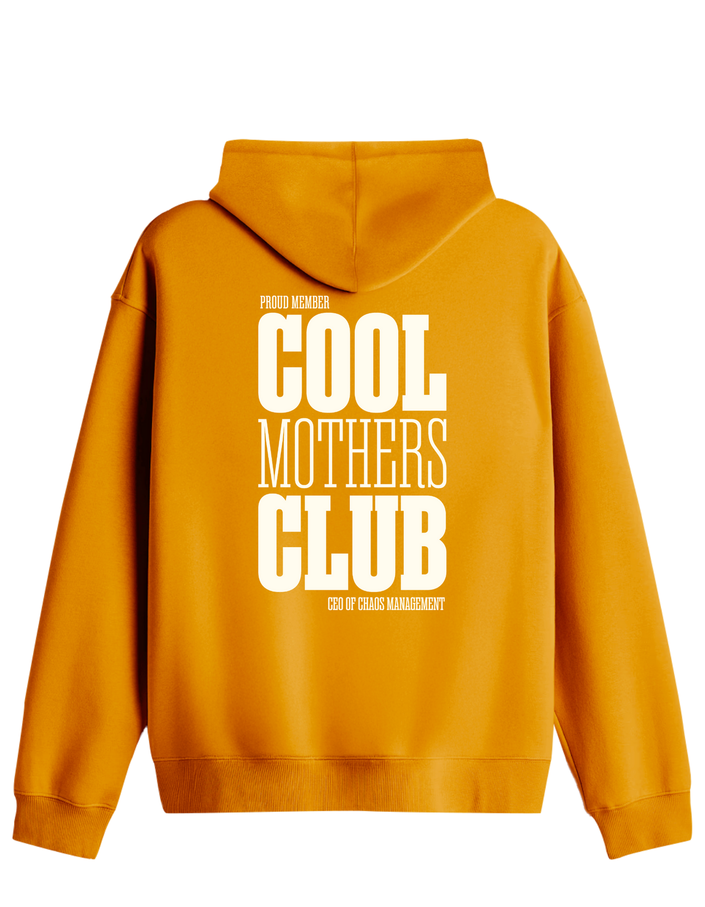 Cool Mothers Club Baskılı Unisex Kapüşonlu Yaka Hoodie