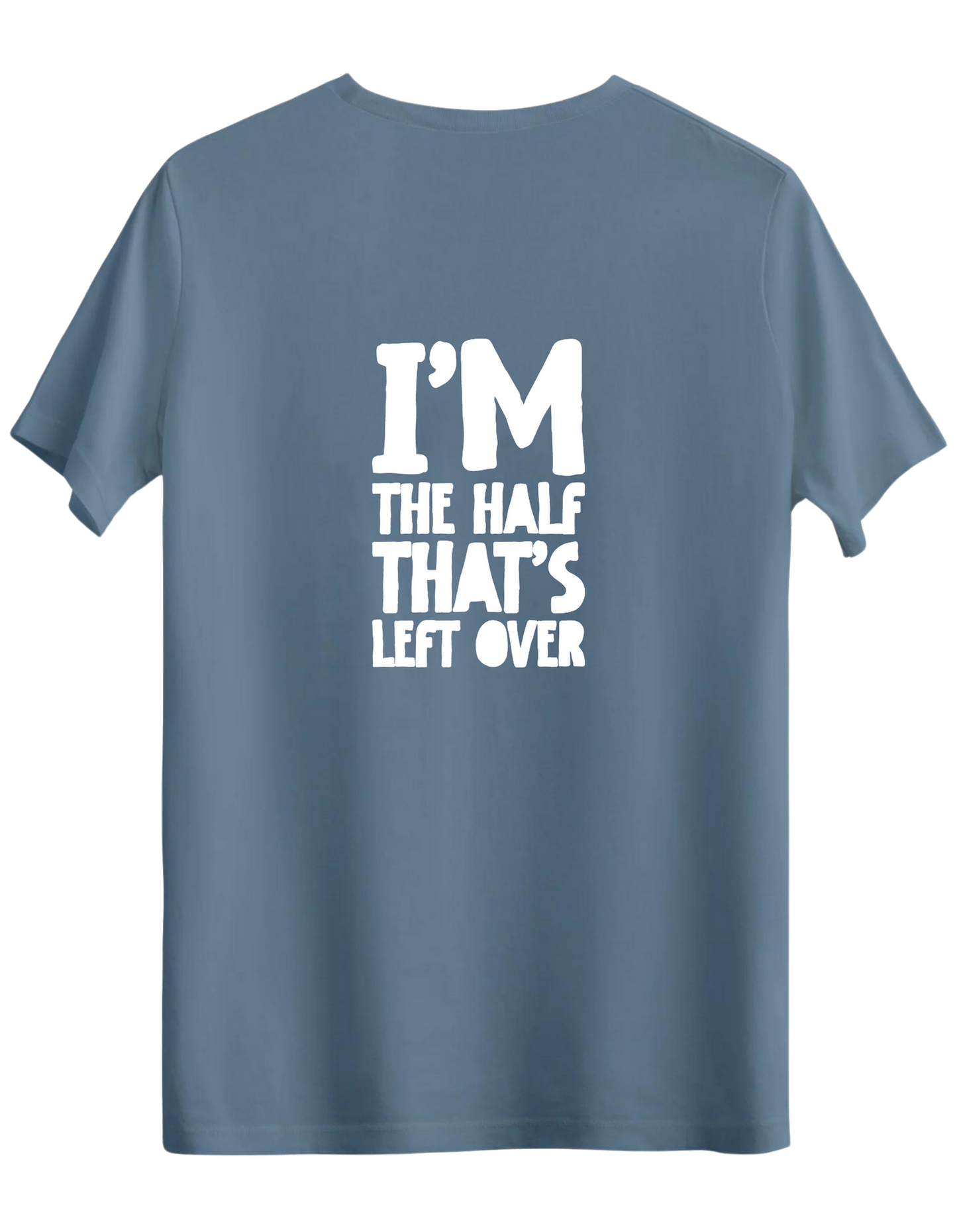 That's Left Over Baskılı Bisiklet Yaka Regular T-shirt