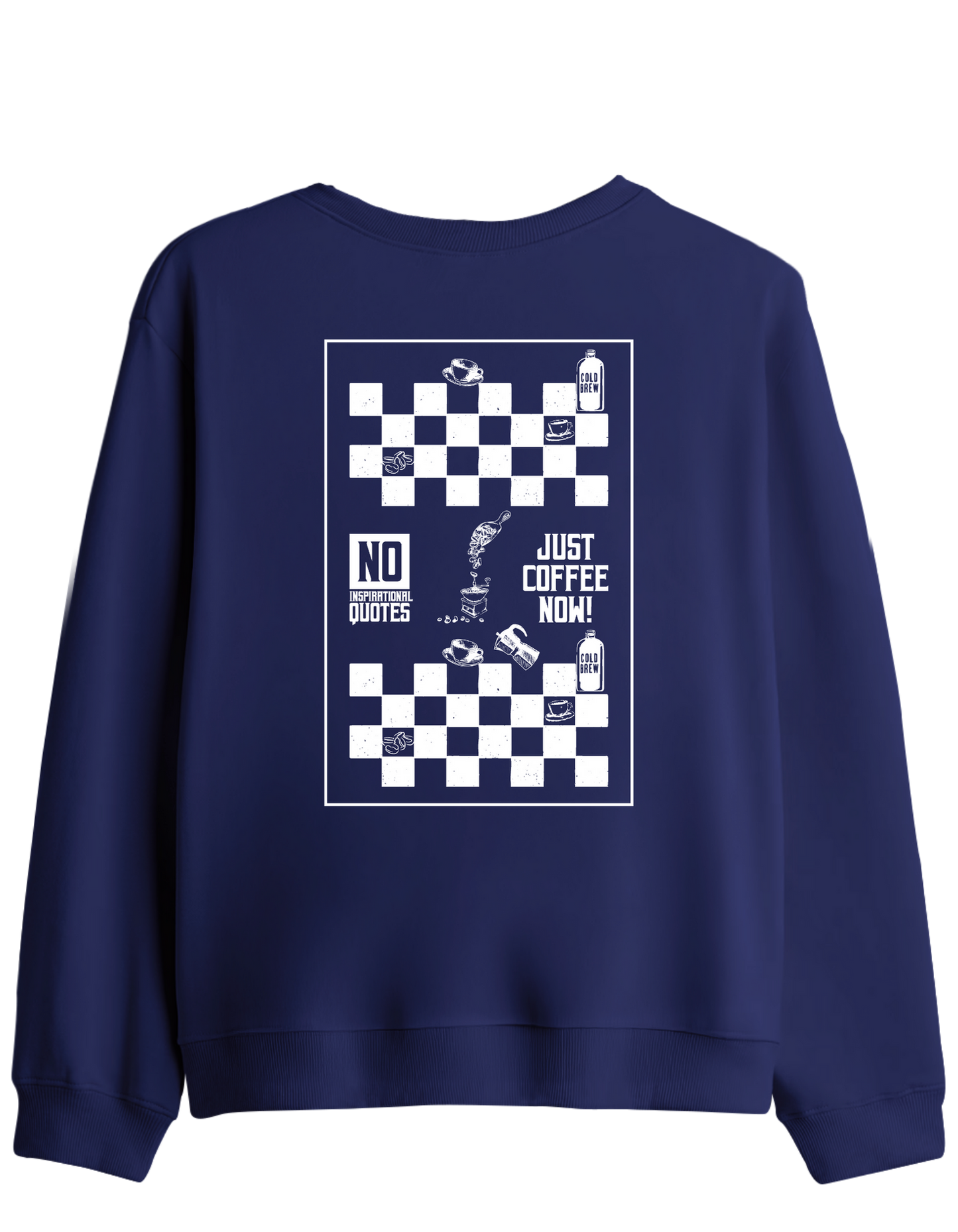 Just Coffee Baskılı Bisiklet Yaka Sweatshirt