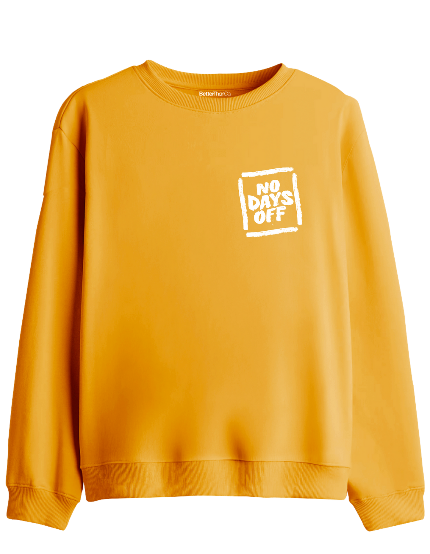 Day Off Baskılı Bisiklet Yaka Sweatshirt