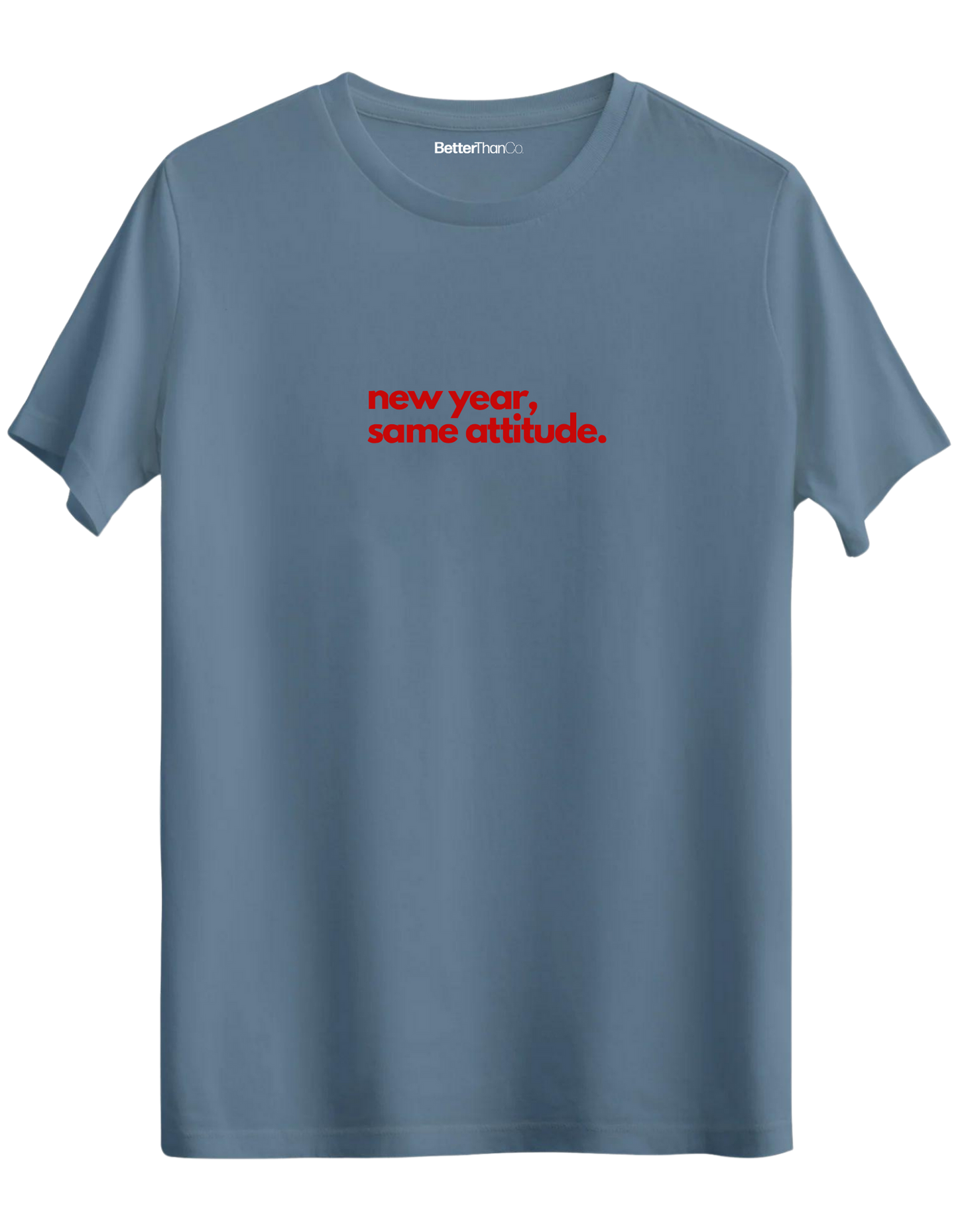 Happy New Year Baskılı Bisiklet Yaka Regular T-shirt