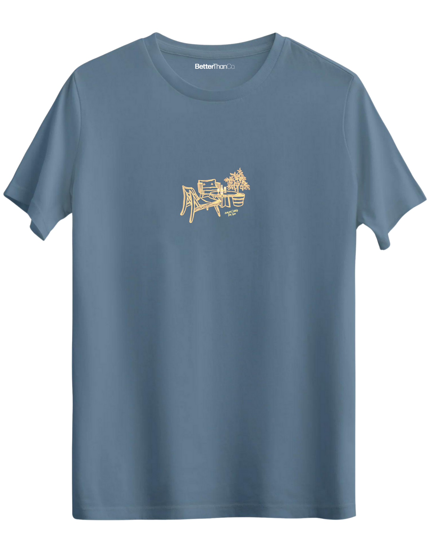Summer Table Baskılı Bisiklet Yaka Regular T-shirt