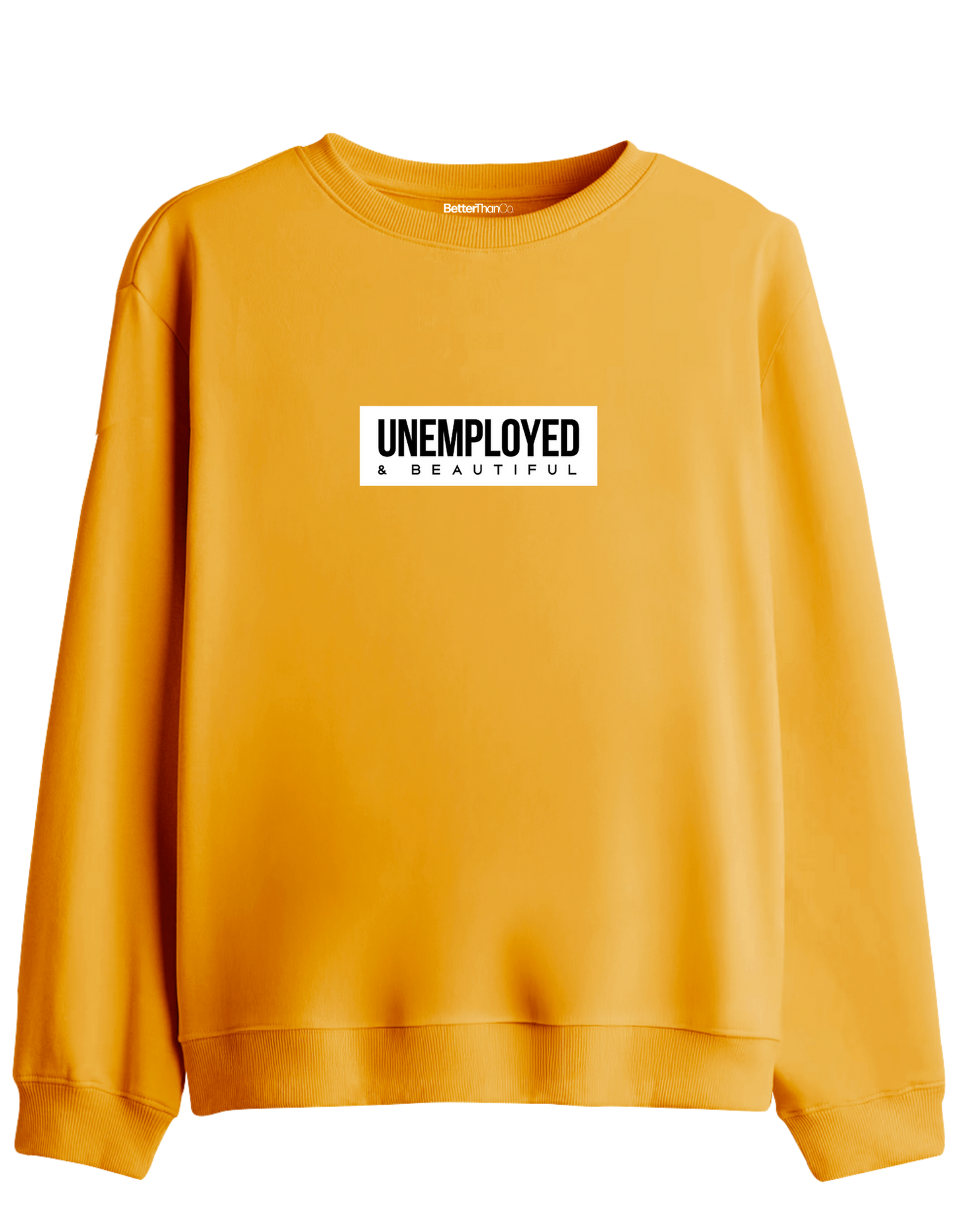 Unemployed Baskılı Bisiklet Yaka Sweatshirt