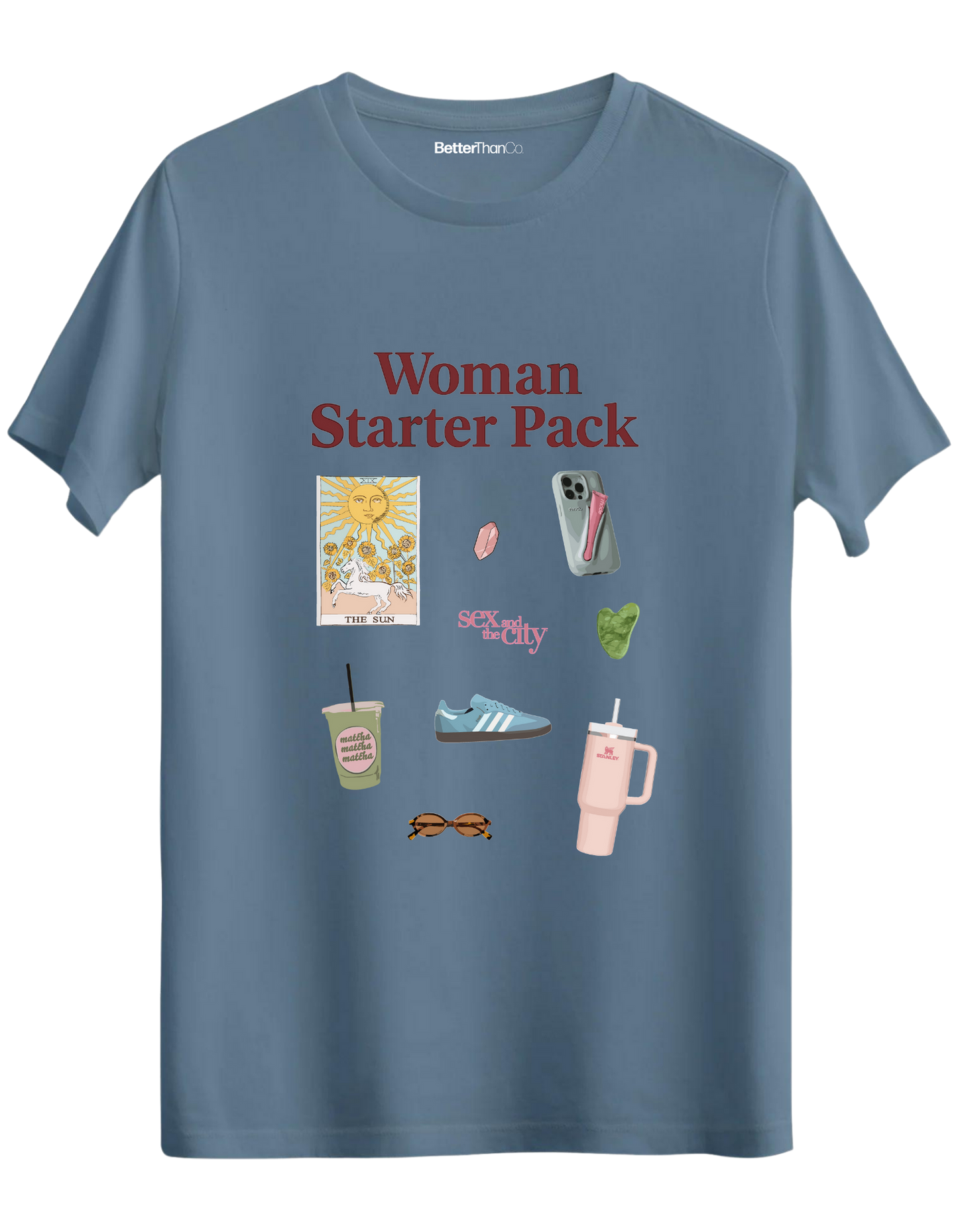 Woman Starter Pack Baskılı Bisiklet Yaka Regular T-shirt