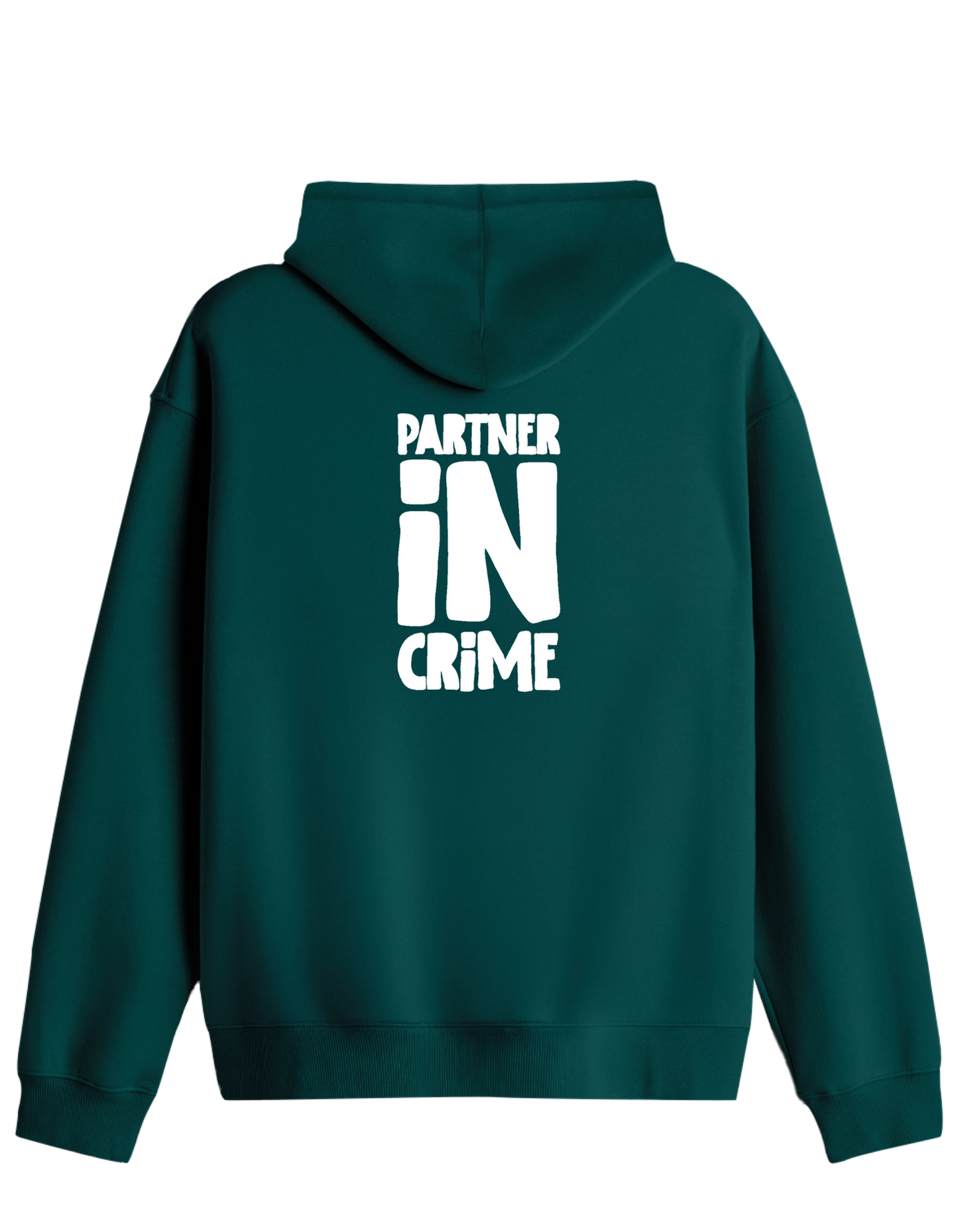 Partner in Crime Baskılı Unisex Kapüşonlu Yaka Hoodie