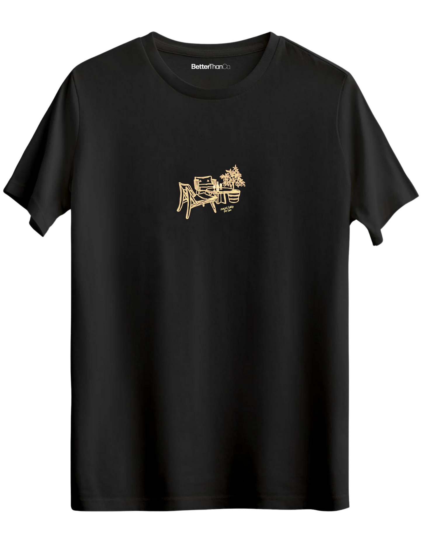 Summer Table Baskılı Bisiklet Yaka Regular T-shirt