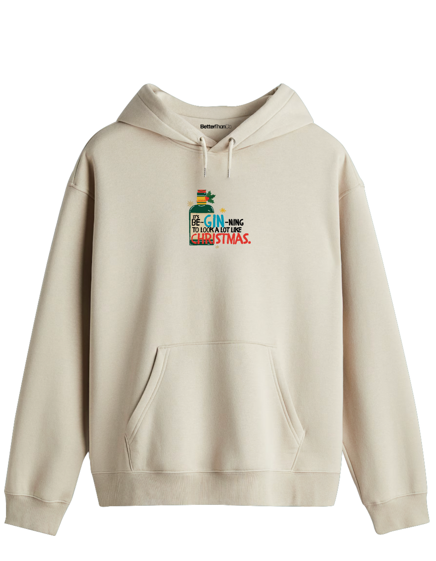 GIN-NING Baskılı Unisex Kapüşonlu Yaka Hoodie