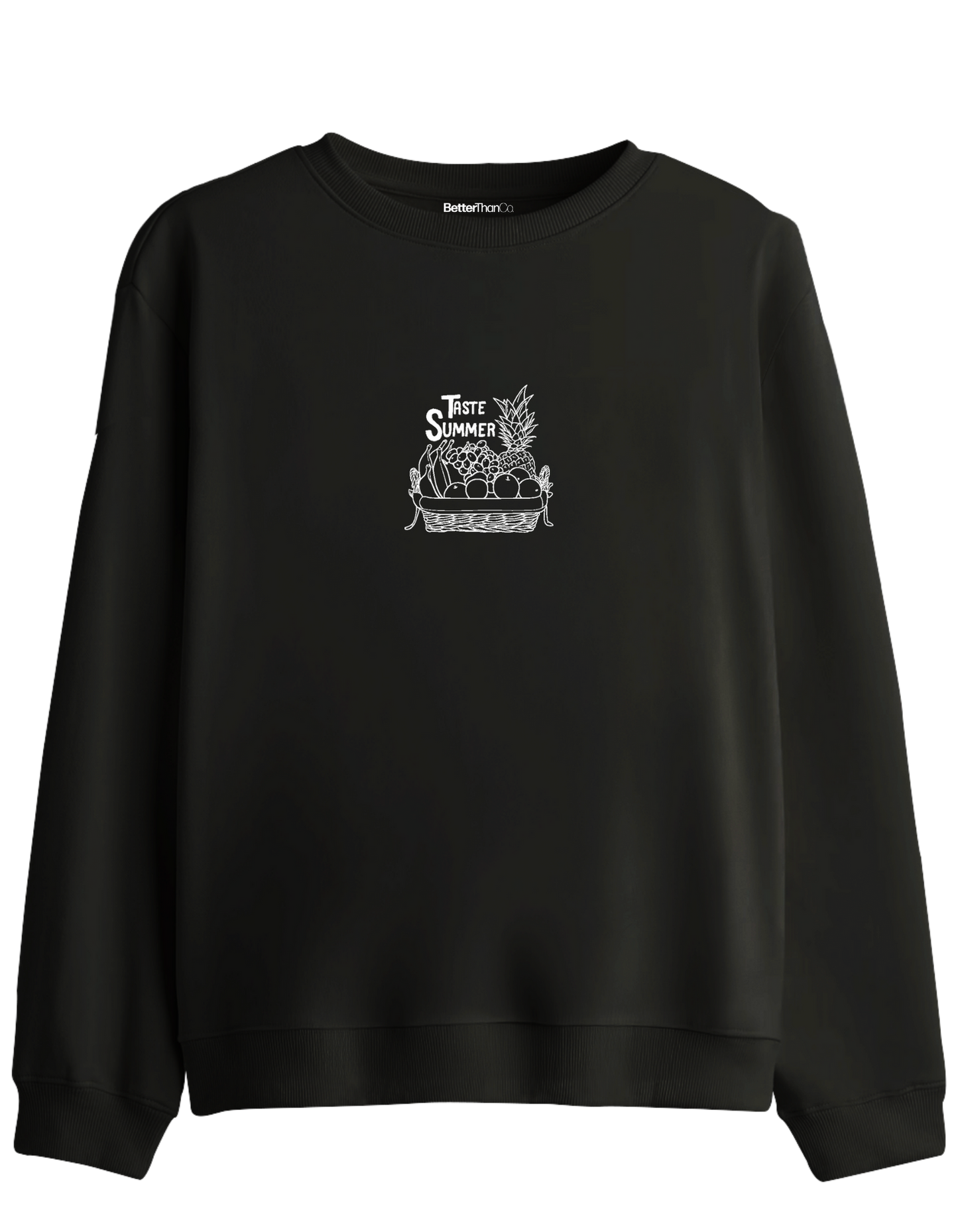 Taste Summer Baskılı Bisiklet Yaka Sweatshirt